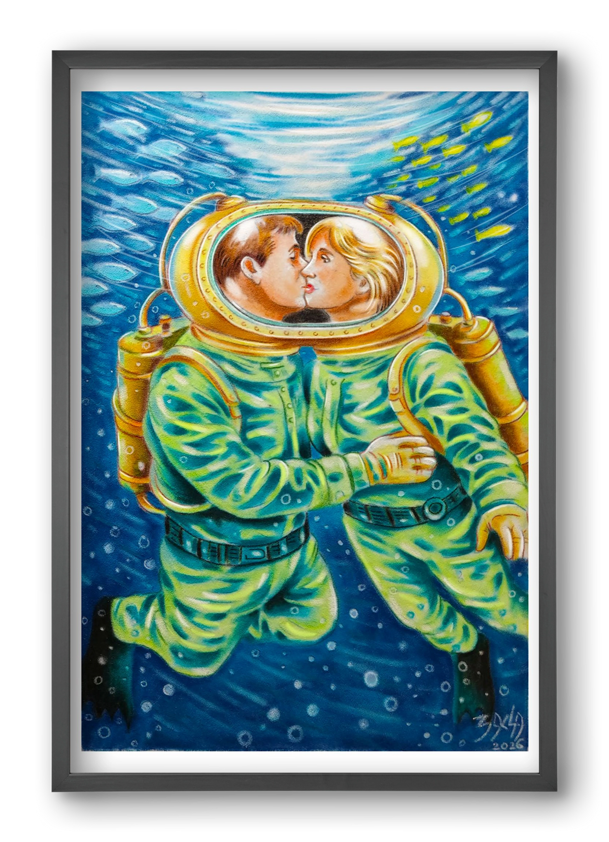 love, 40x60 cm (40x60 cm), Fekete keret