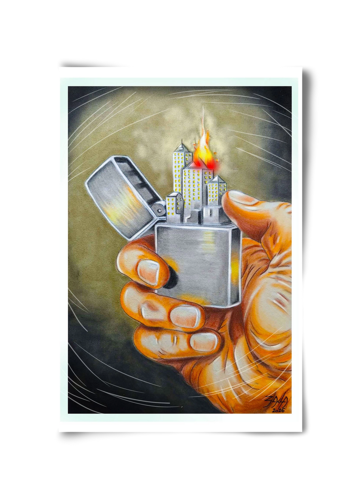 gas, 30x45 cm, Keret nélkül