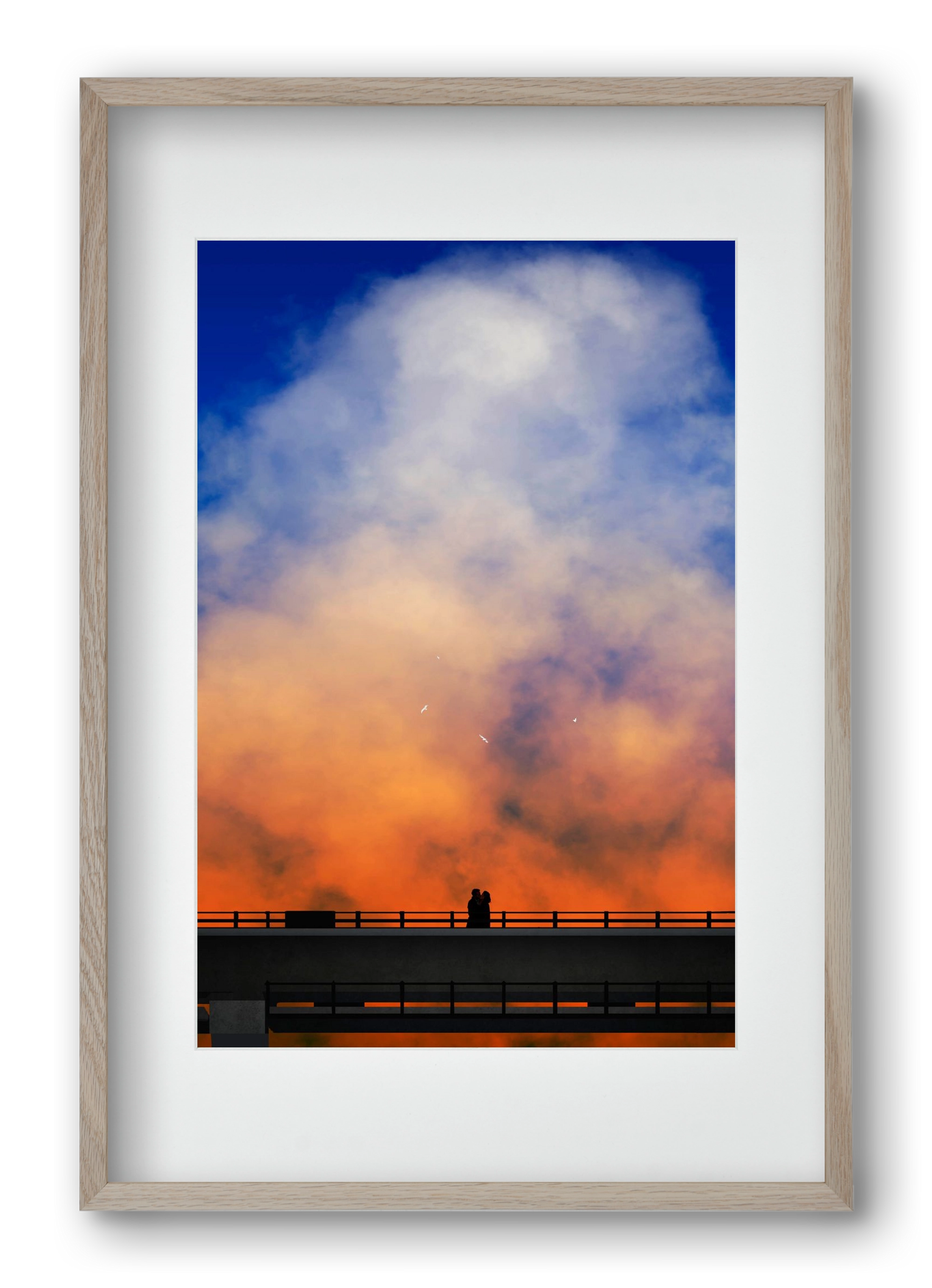 Love tide, 40x60 cm (30x45 cm), Tölgy keret, paszpartuval