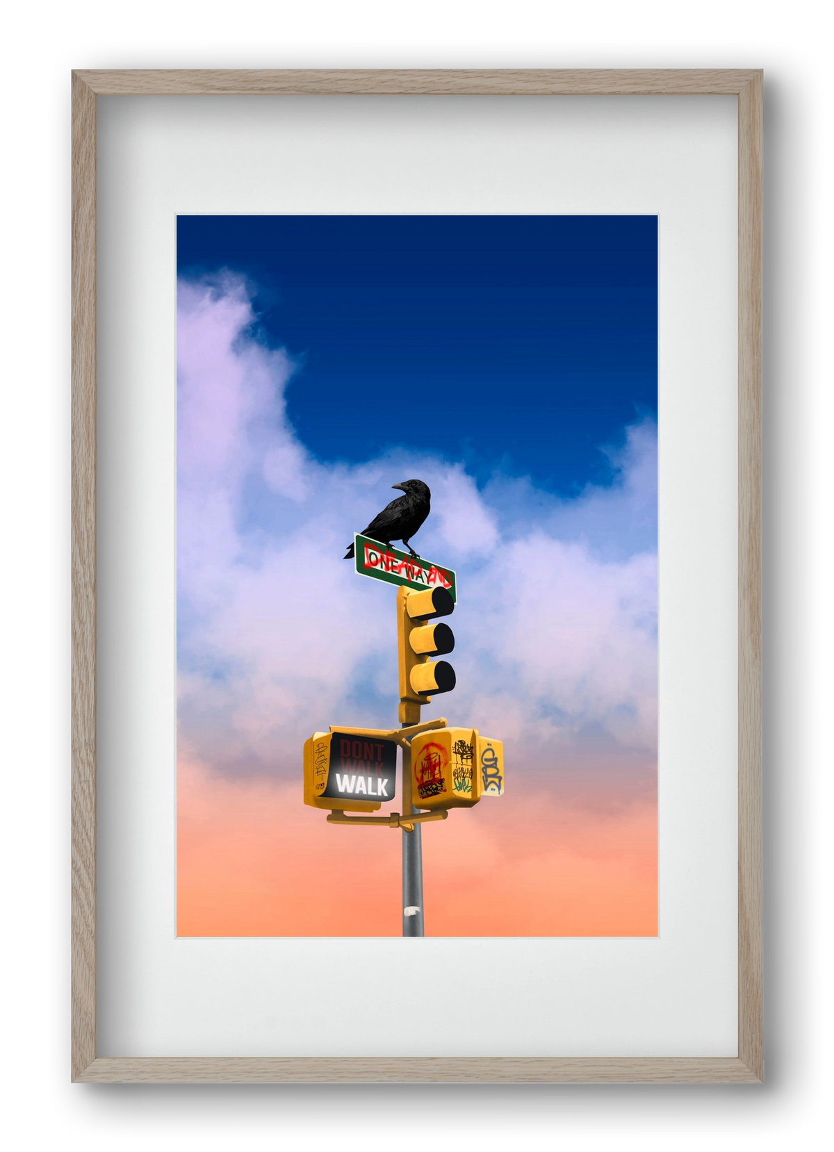 Dead end, 40x60 cm (30x45 cm), Tölgy keret, paszpartuval