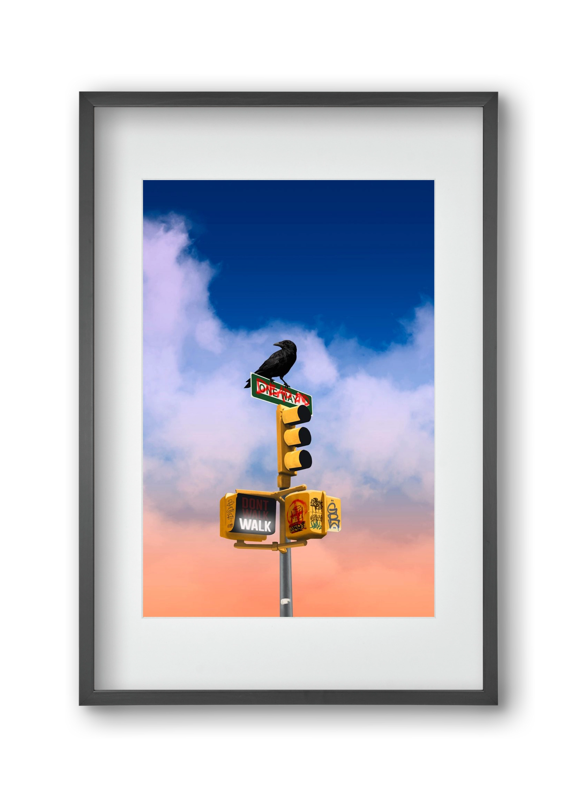 Dead end, 30x45 cm (20x30 cm), Fekete keret, paszpartuval