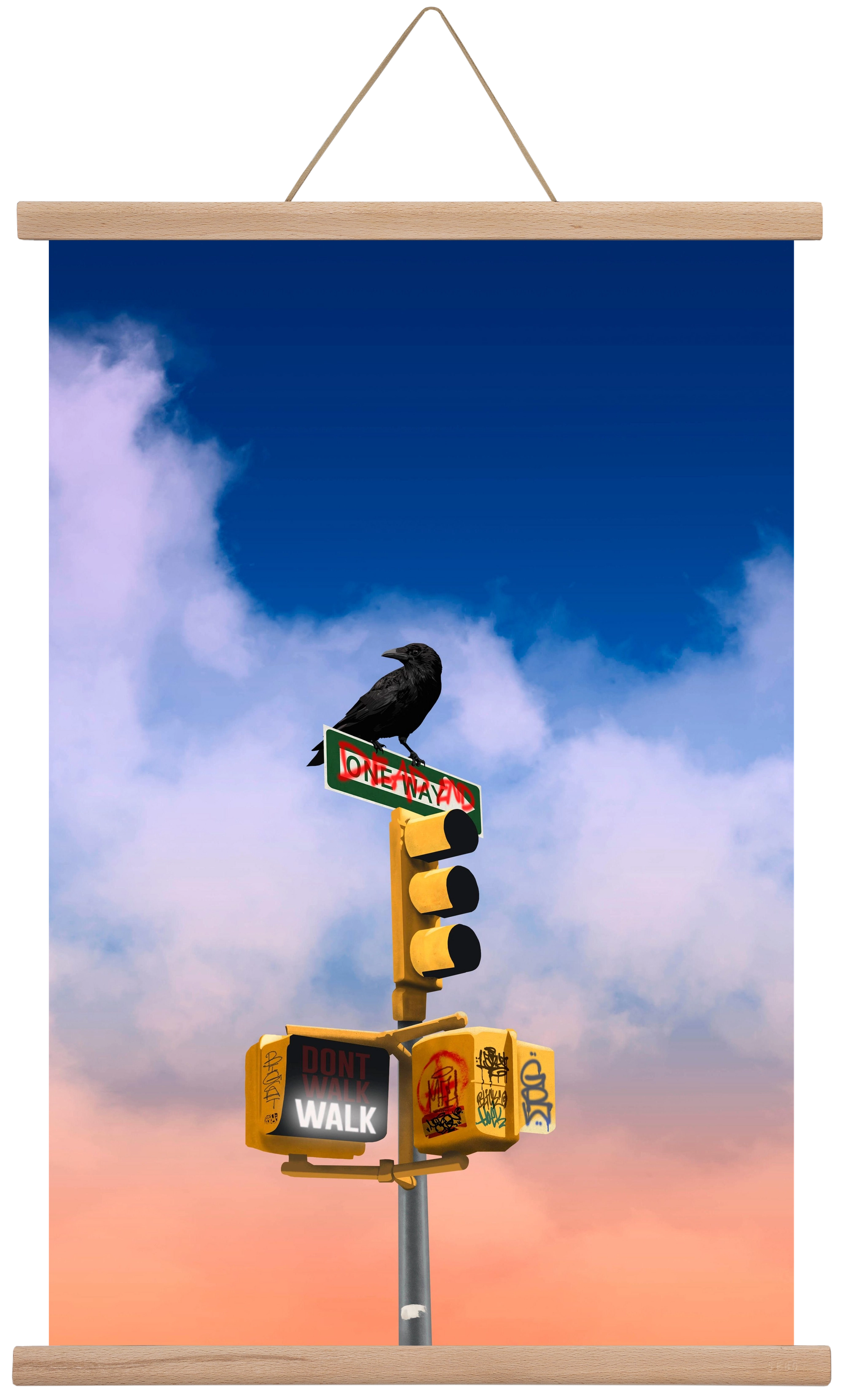 Dead end, 40x60 cm (40x60 cm), Tölgy akasztó