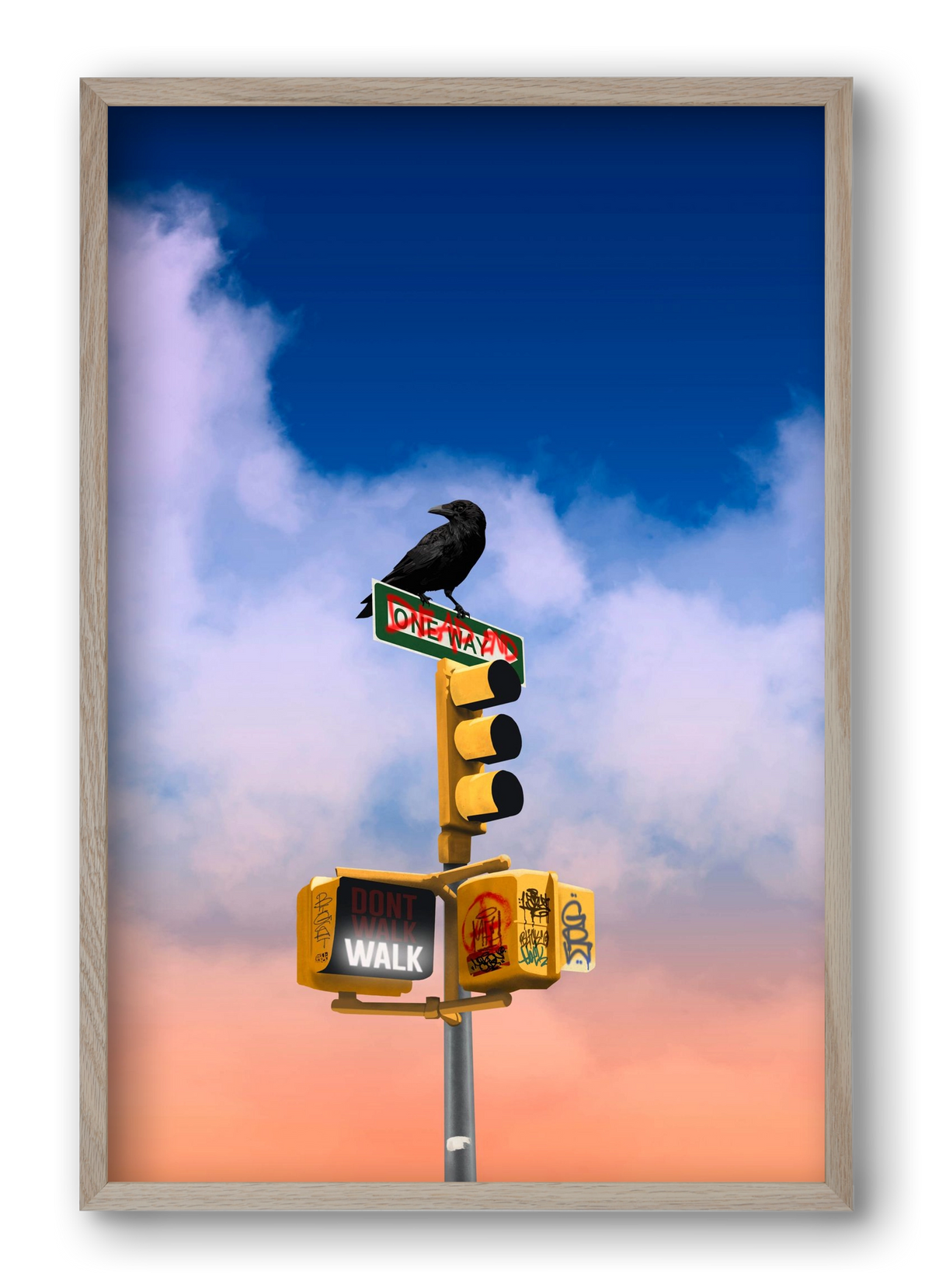 Dead end, 40x60 cm (40x60 cm), Tölgy keret