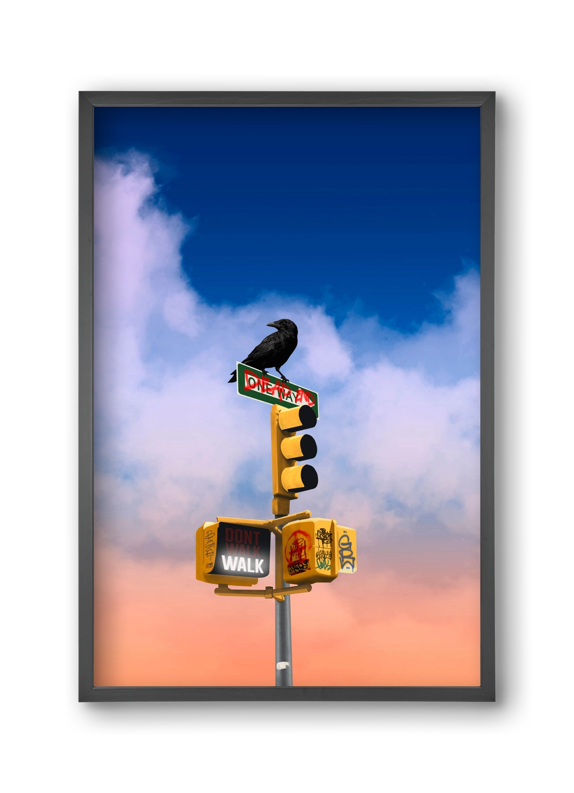 Dead end, 30x45 cm (30x45 cm), Fekete keret