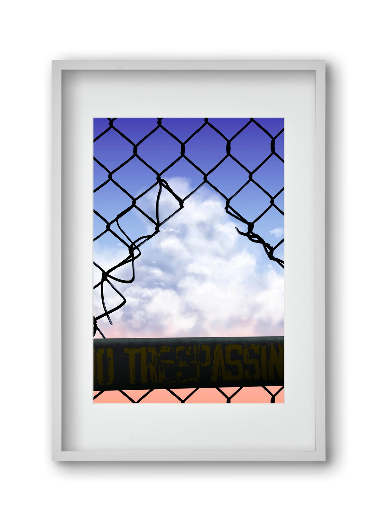 Gateway to freedom, 30x45 cm (20x30 cm), Fehér keret, paszpartuval