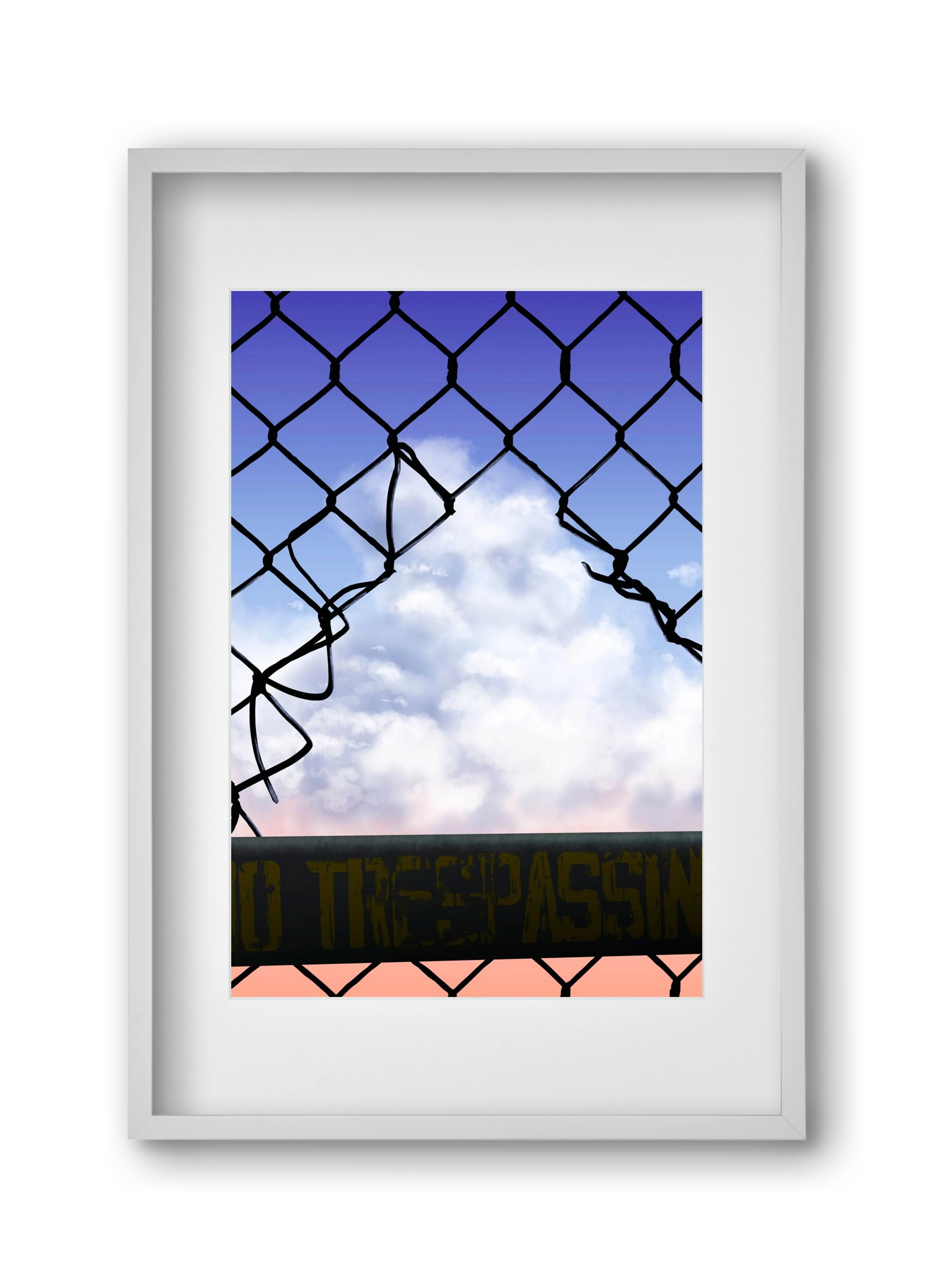 Gateway to freedom, 30x45 cm (20x30 cm), Fehér keret, paszpartuval