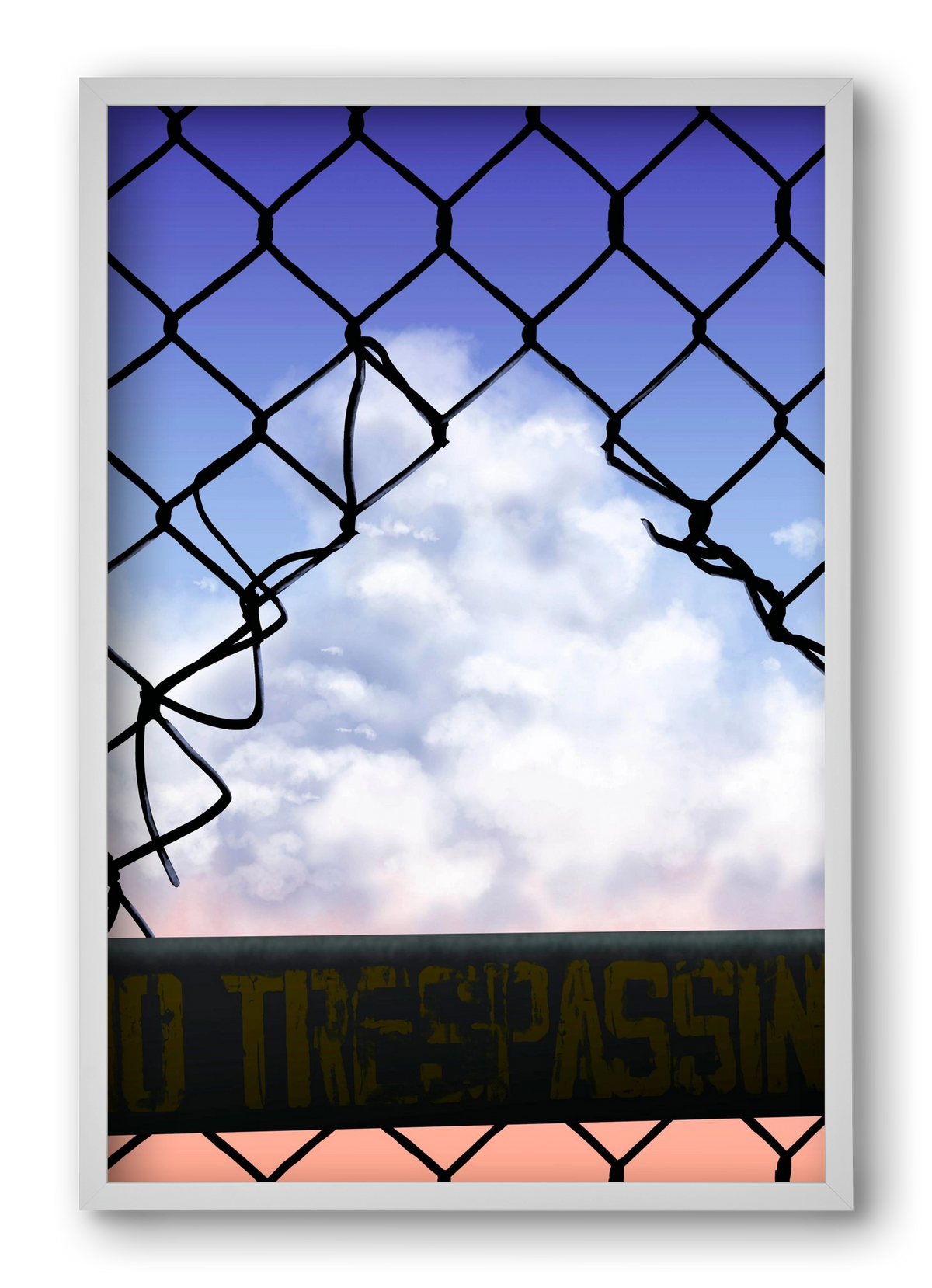 Gateway to freedom, 40x60 cm (40x60 cm), Fehér keret