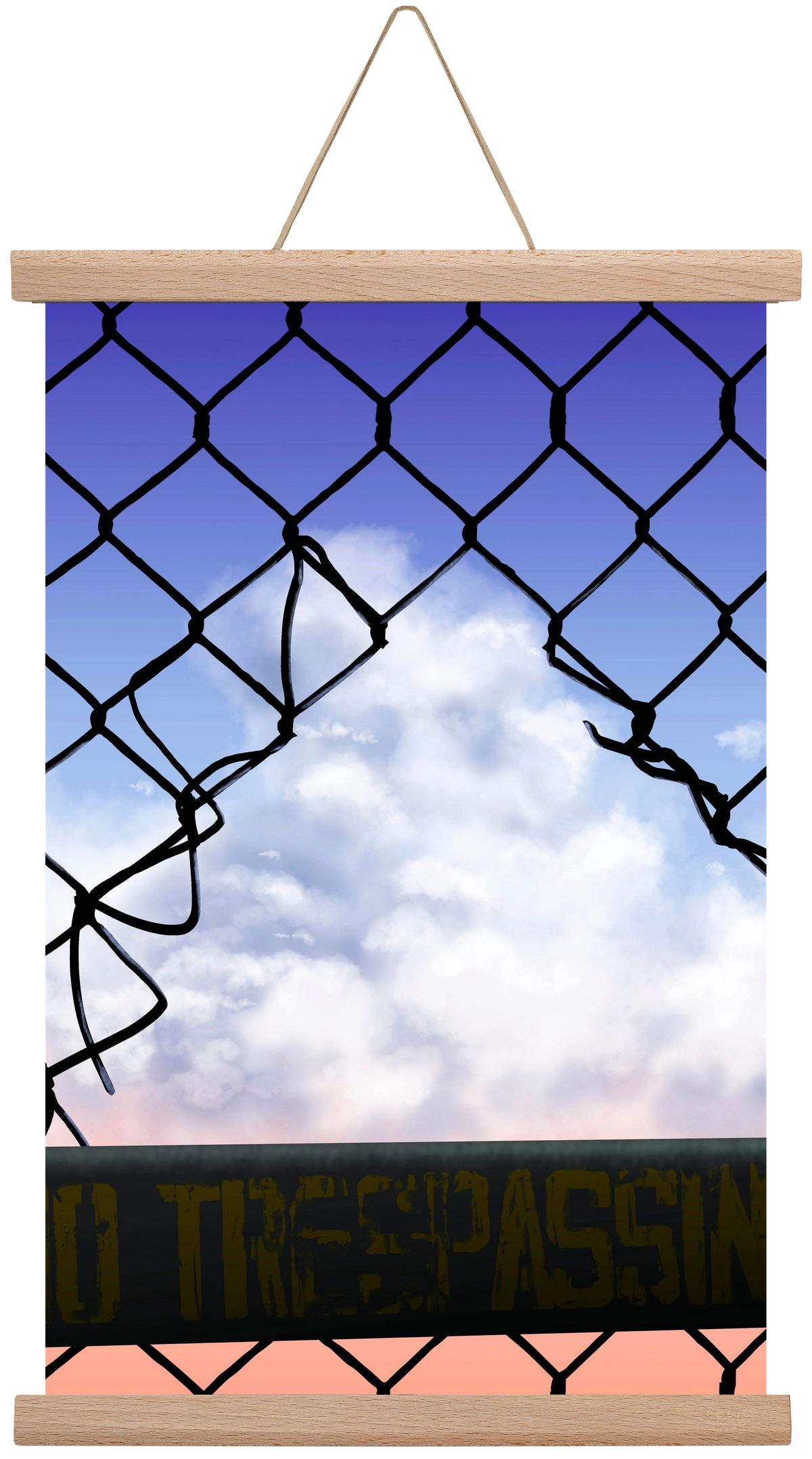 Gateway to freedom, 30x45 cm (30x45 cm), Tölgy akasztó
