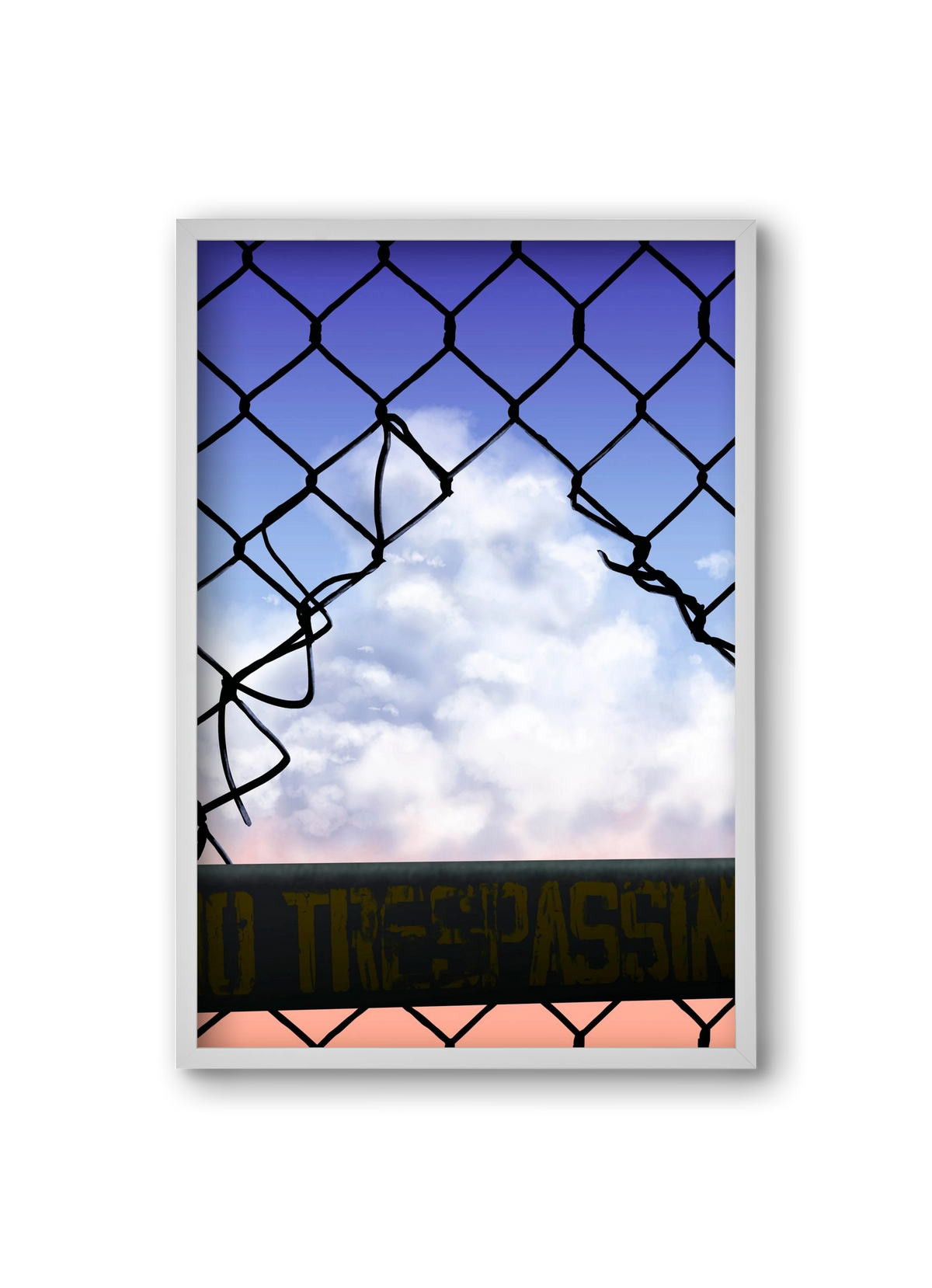 Gateway to freedom, 20x30 cm (20x30 cm), Fehér keret