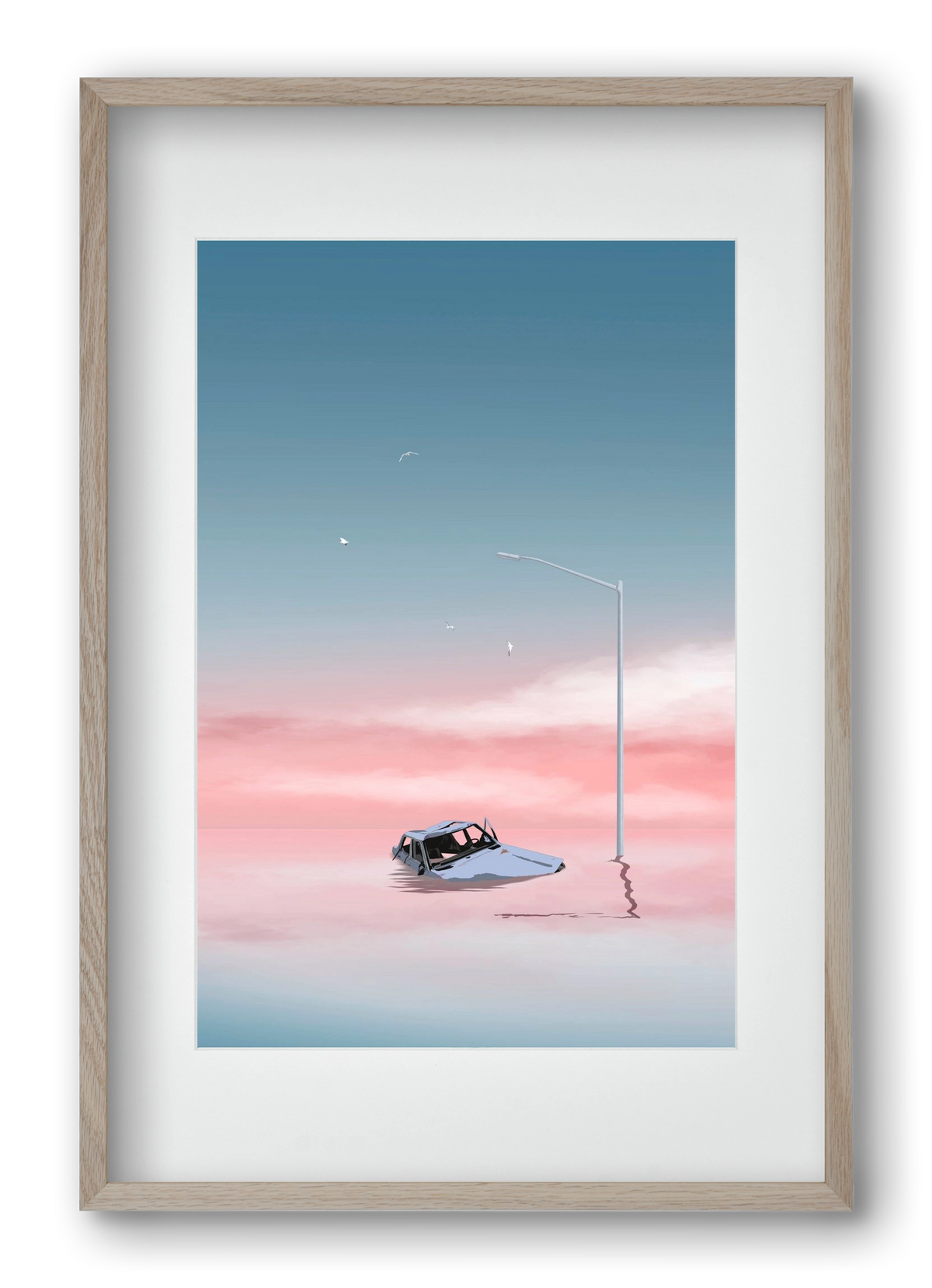 Slumber, 40x60 cm (30x45 cm), Tölgy keret, paszpartuval