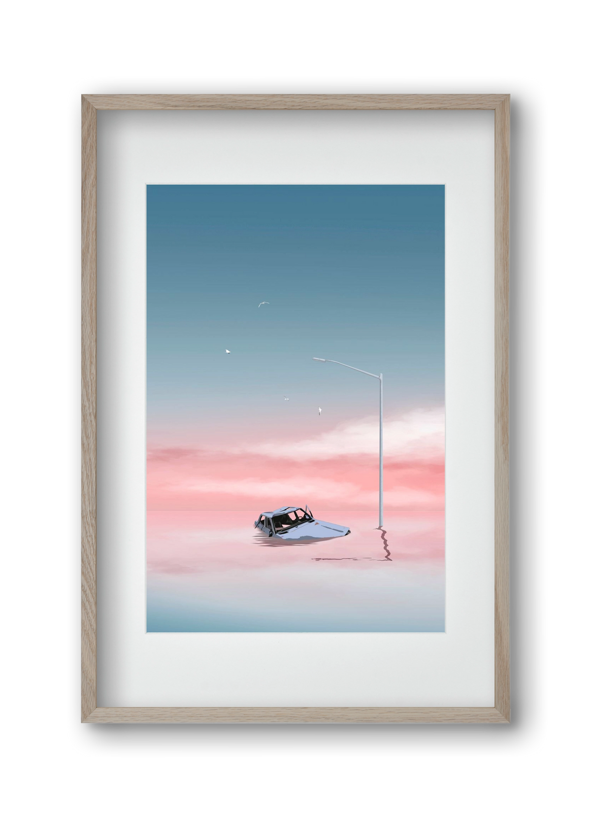 Slumber, 30x45 cm (20x30 cm), Tölgy keret, paszpartuval