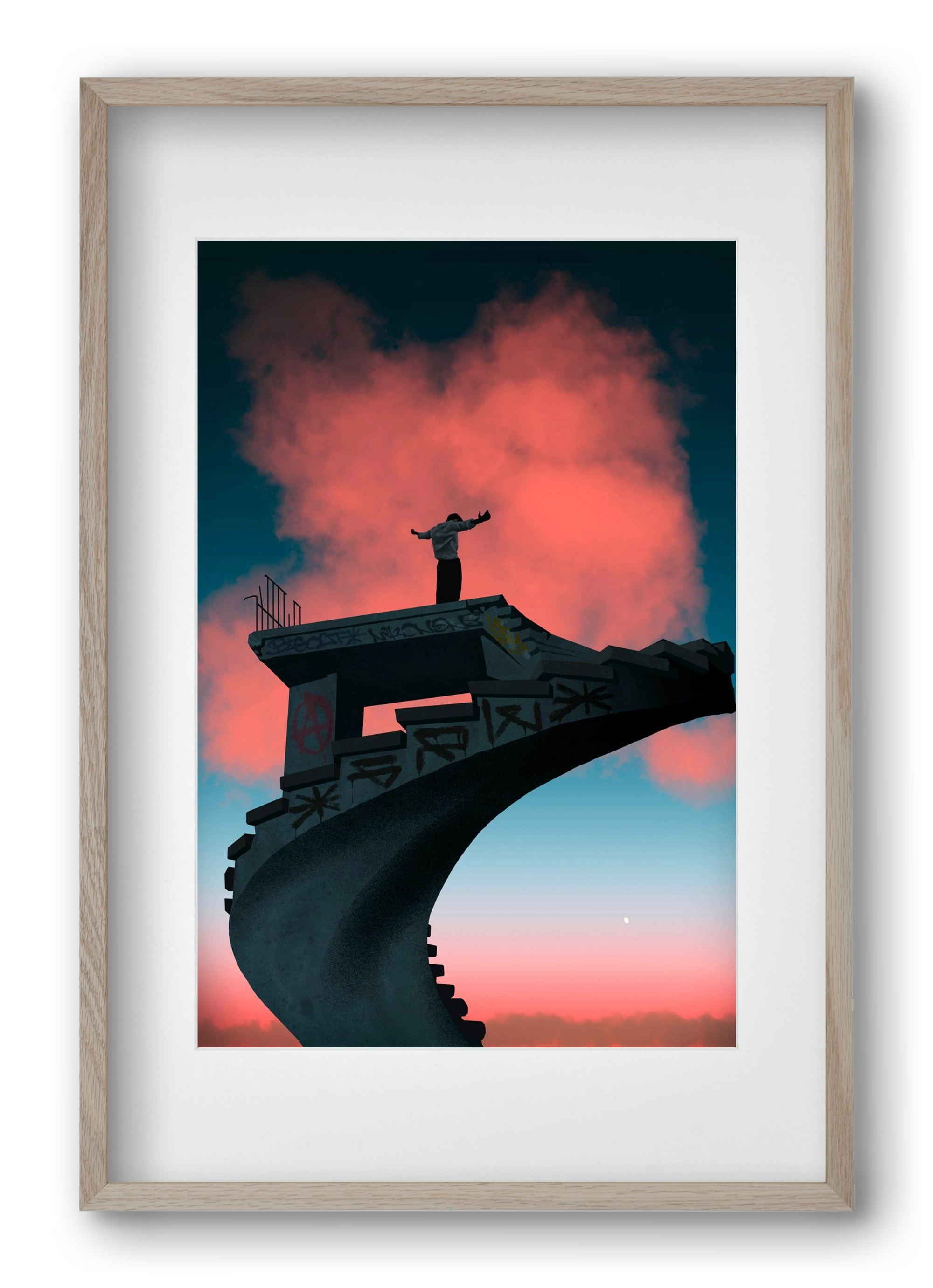 Kingdom, 40x60 cm (30x45 cm), Tölgy keret, paszpartuval