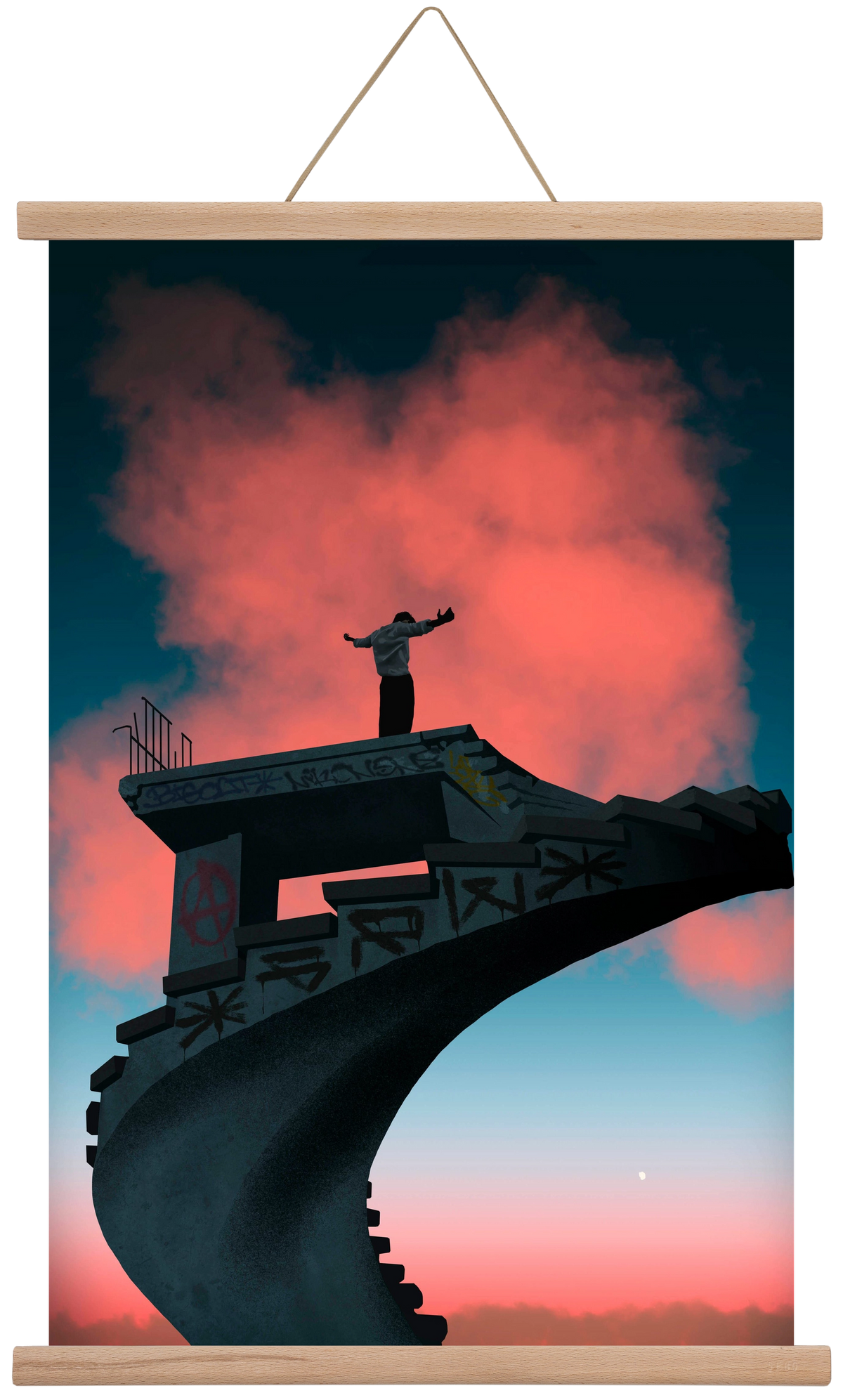 Kingdom, 40x60 cm (40x60 cm), Tölgy akasztó