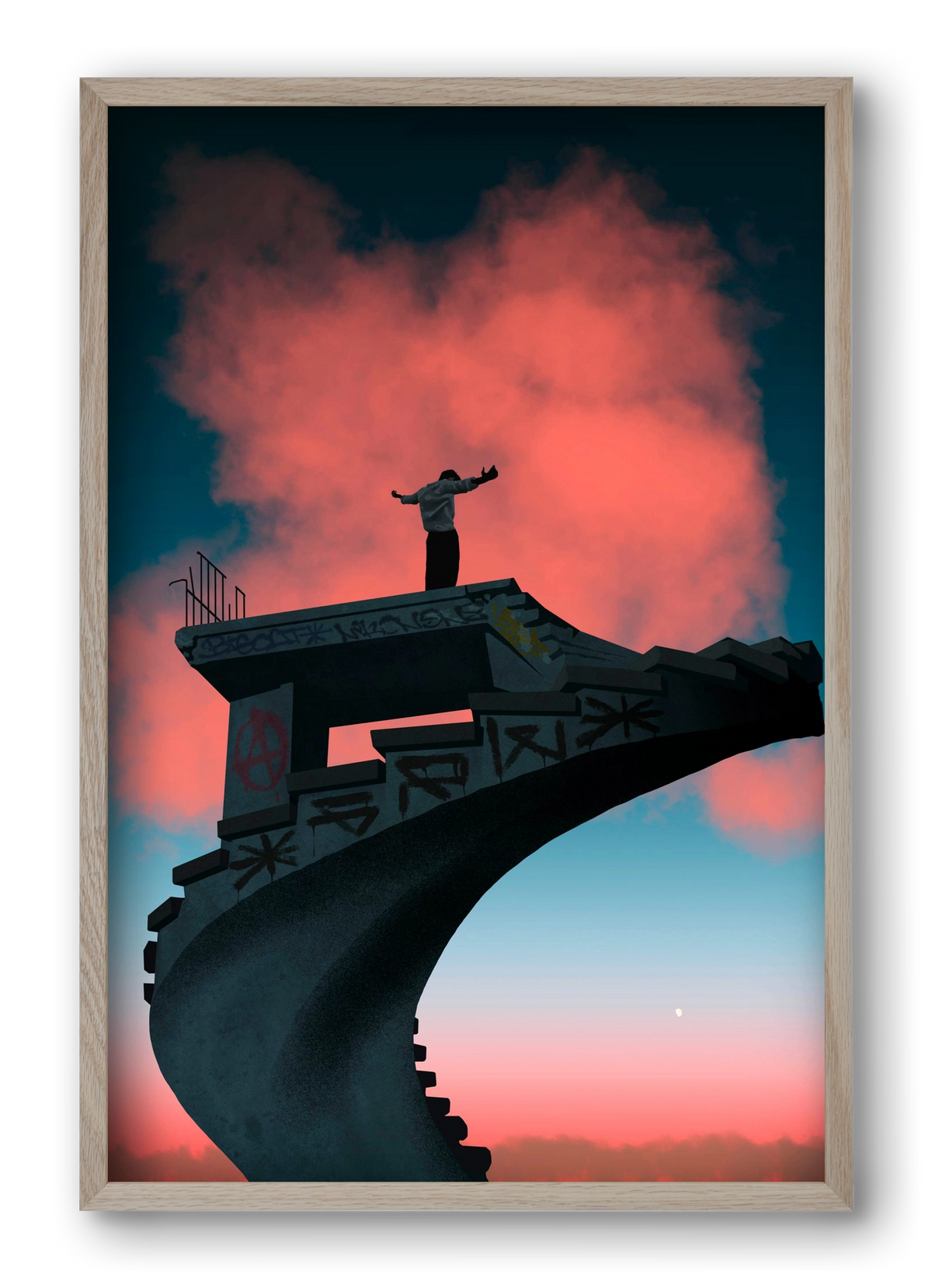 Kingdom, 40x60 cm (40x60 cm), Tölgy keret