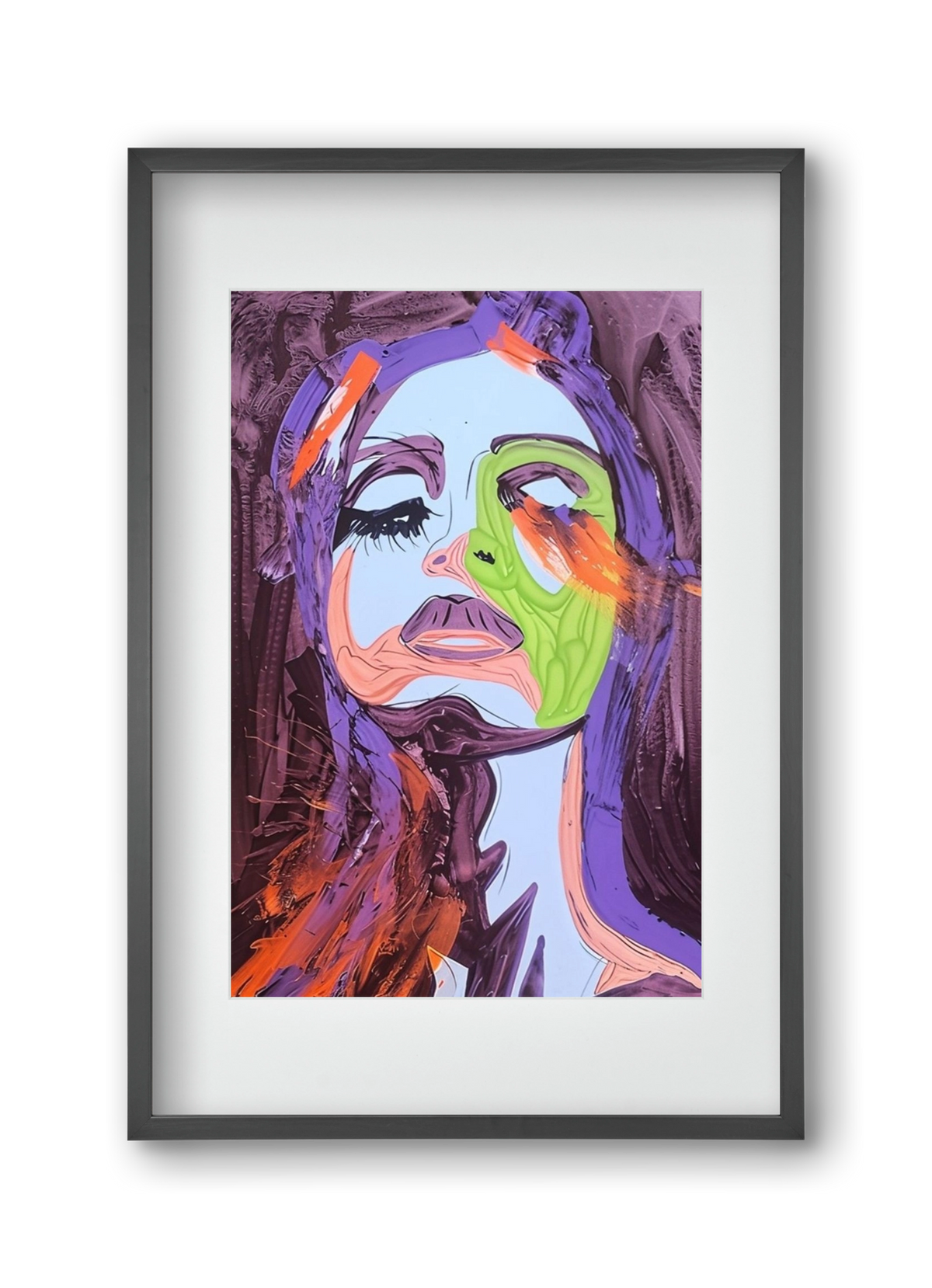Bloom, 30x45 cm (20x30 cm), Fekete keret, paszpartuval