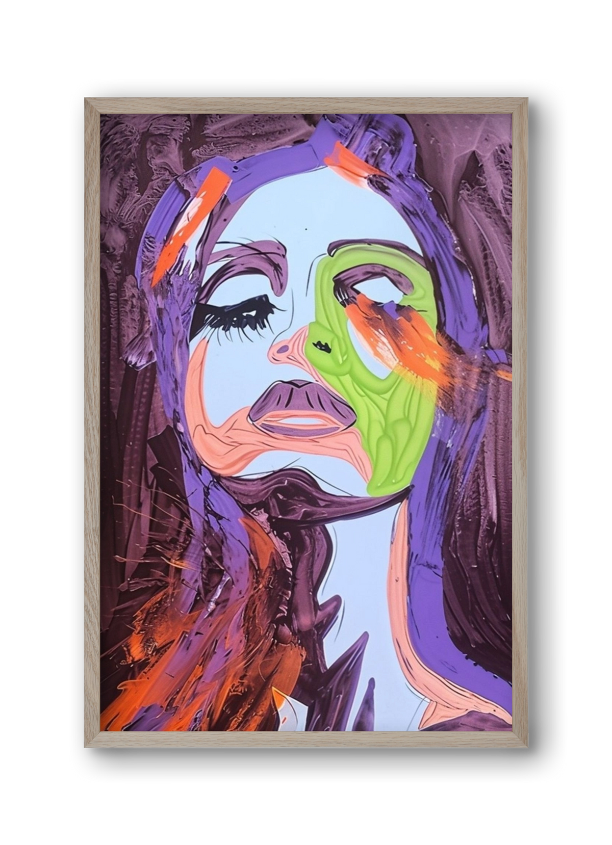 Bloom, 30x45 cm (30x45 cm), Tölgy keret