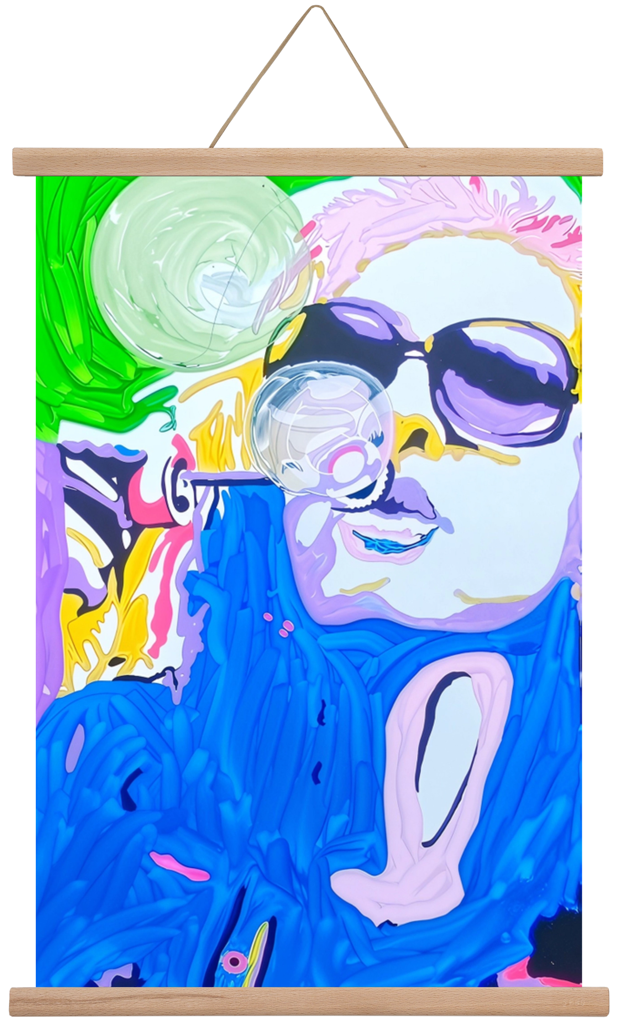 Bubble, 40x60 cm (40x60 cm), Tölgy akasztó