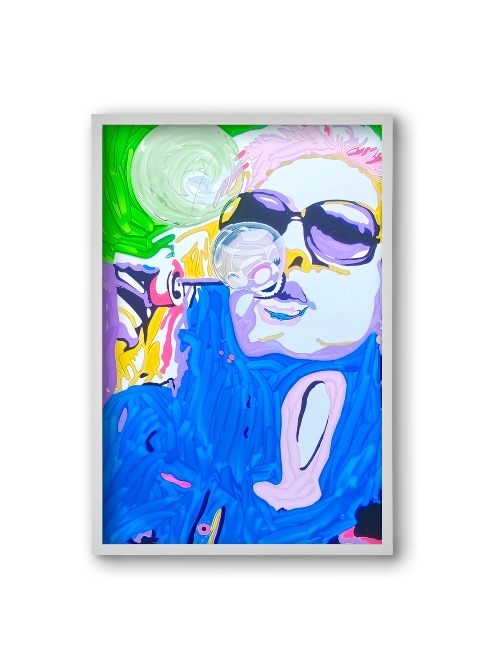 Bubble, 20x30 cm (20x30 cm), Fehér keret