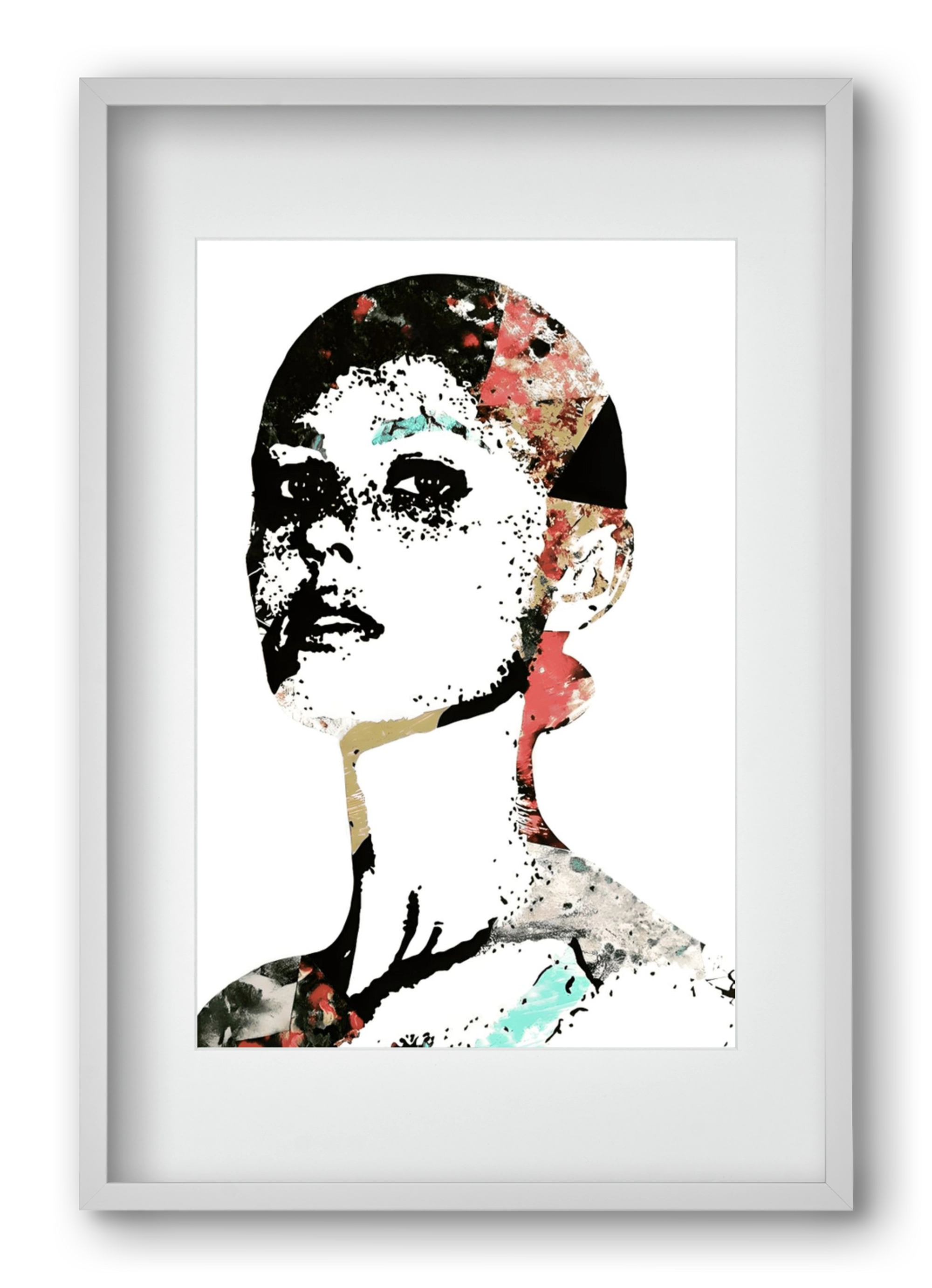 Girl Power, 40x60 cm (30x45 cm), Fehér keret, paszpartuval