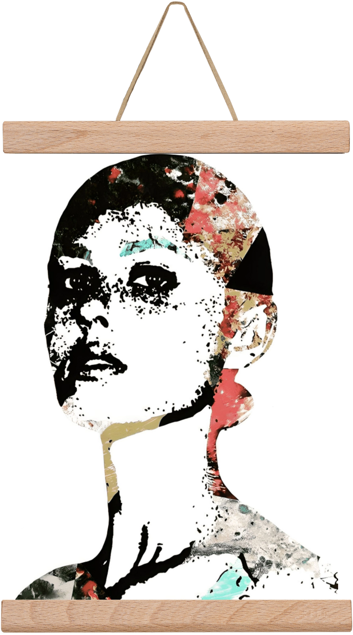 Girl Power, 20x30 cm (20x30 cm), Tölgy akasztó