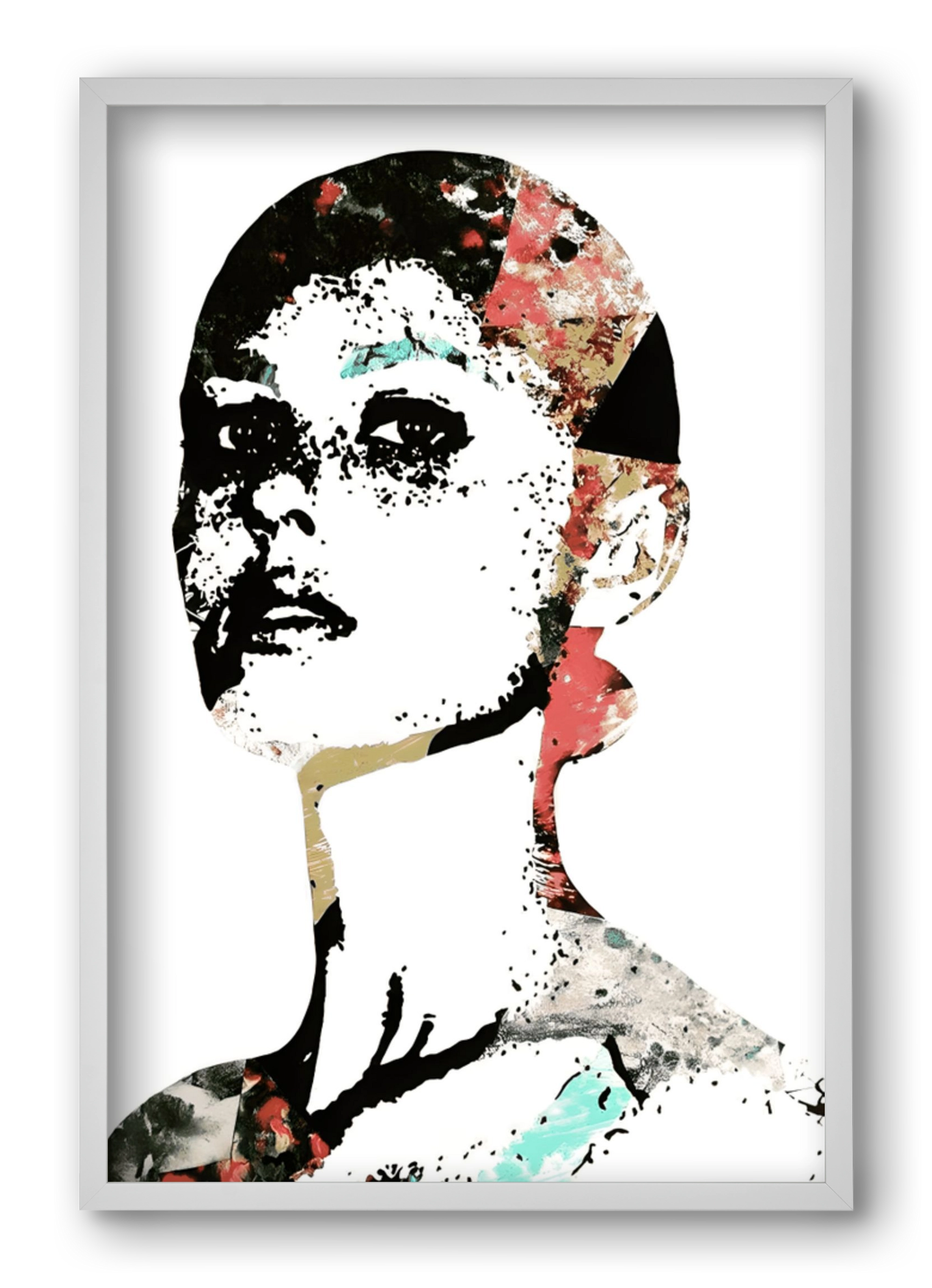 Girl Power, 40x60 cm (40x60 cm), Fehér keret