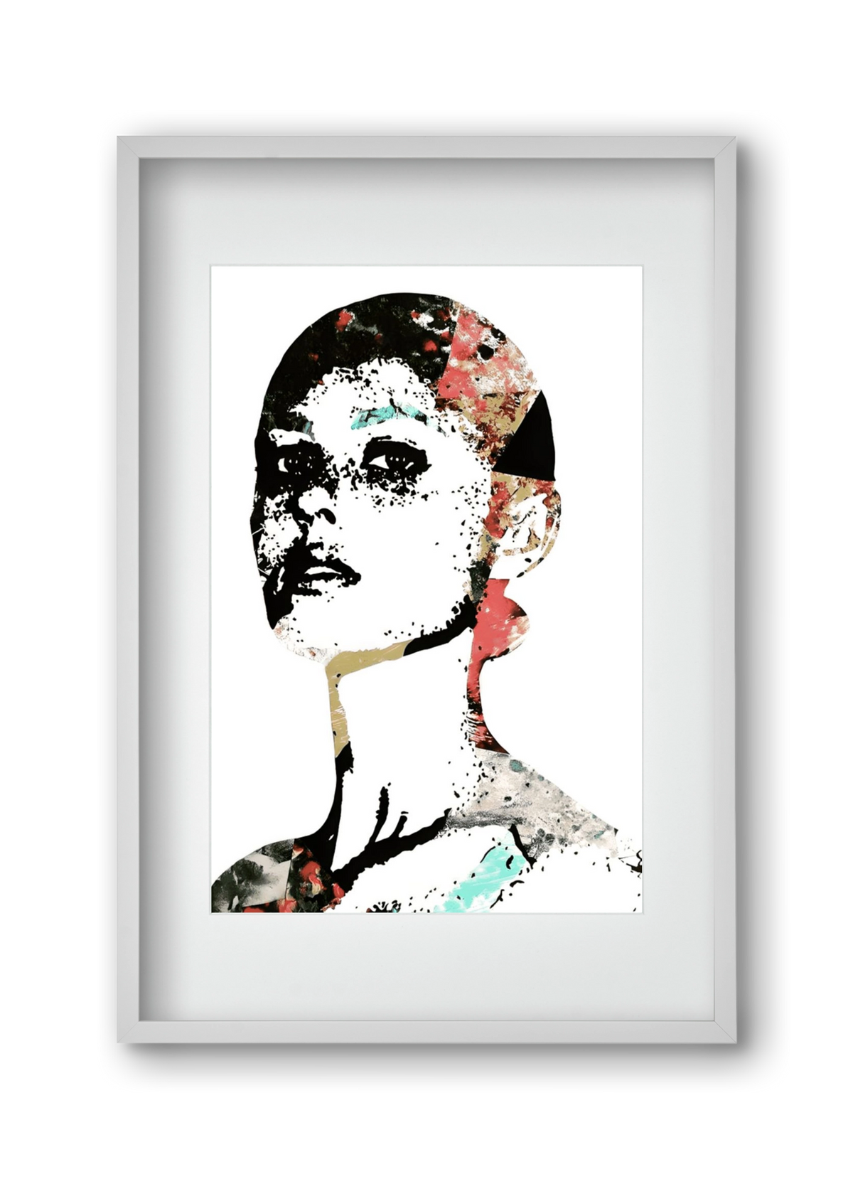 Girl Power, 30x45 cm (20x30 cm), Fehér keret, paszpartuval