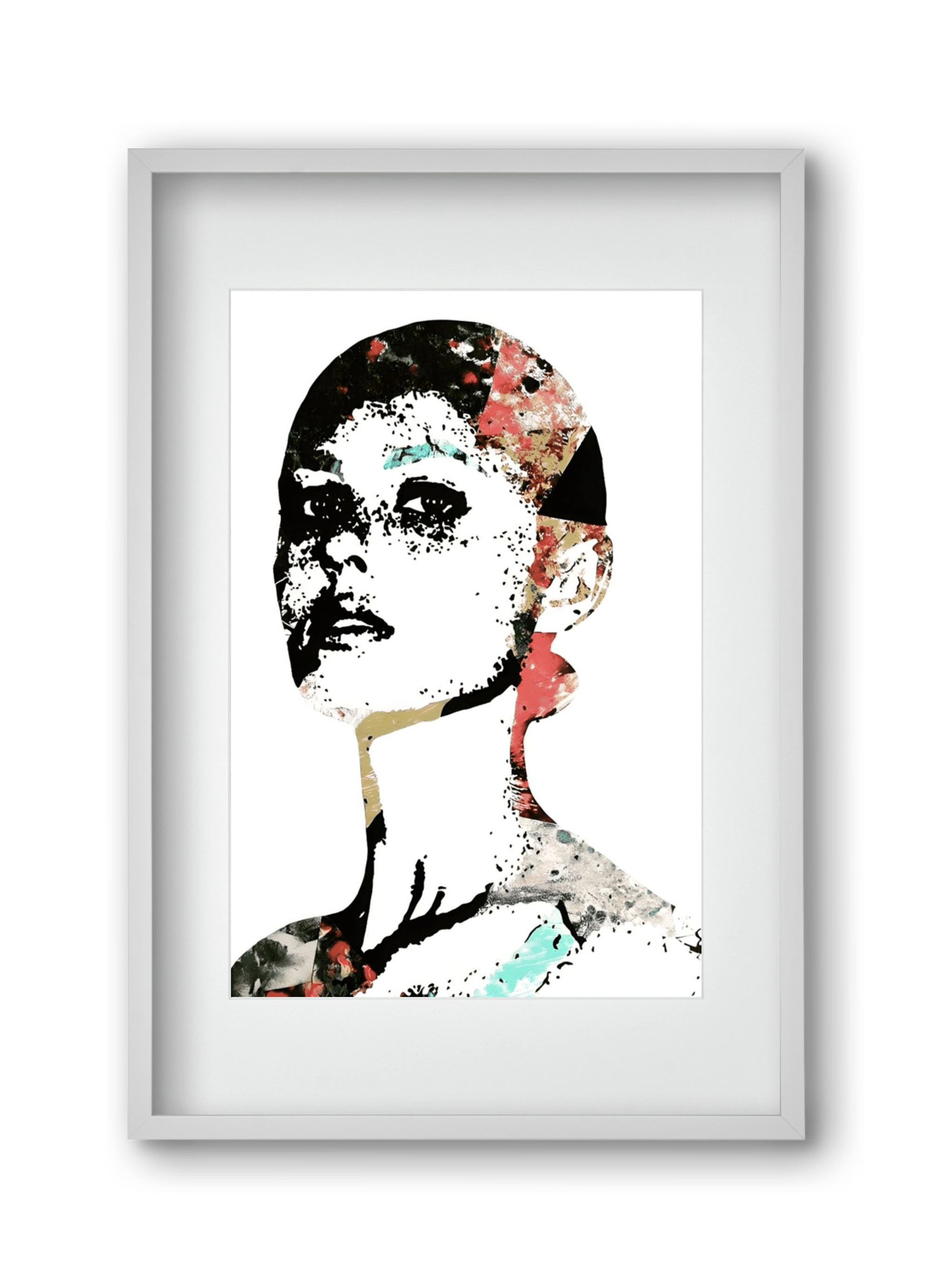 Girl Power, 30x45 cm (20x30 cm), Fehér keret, paszpartuval