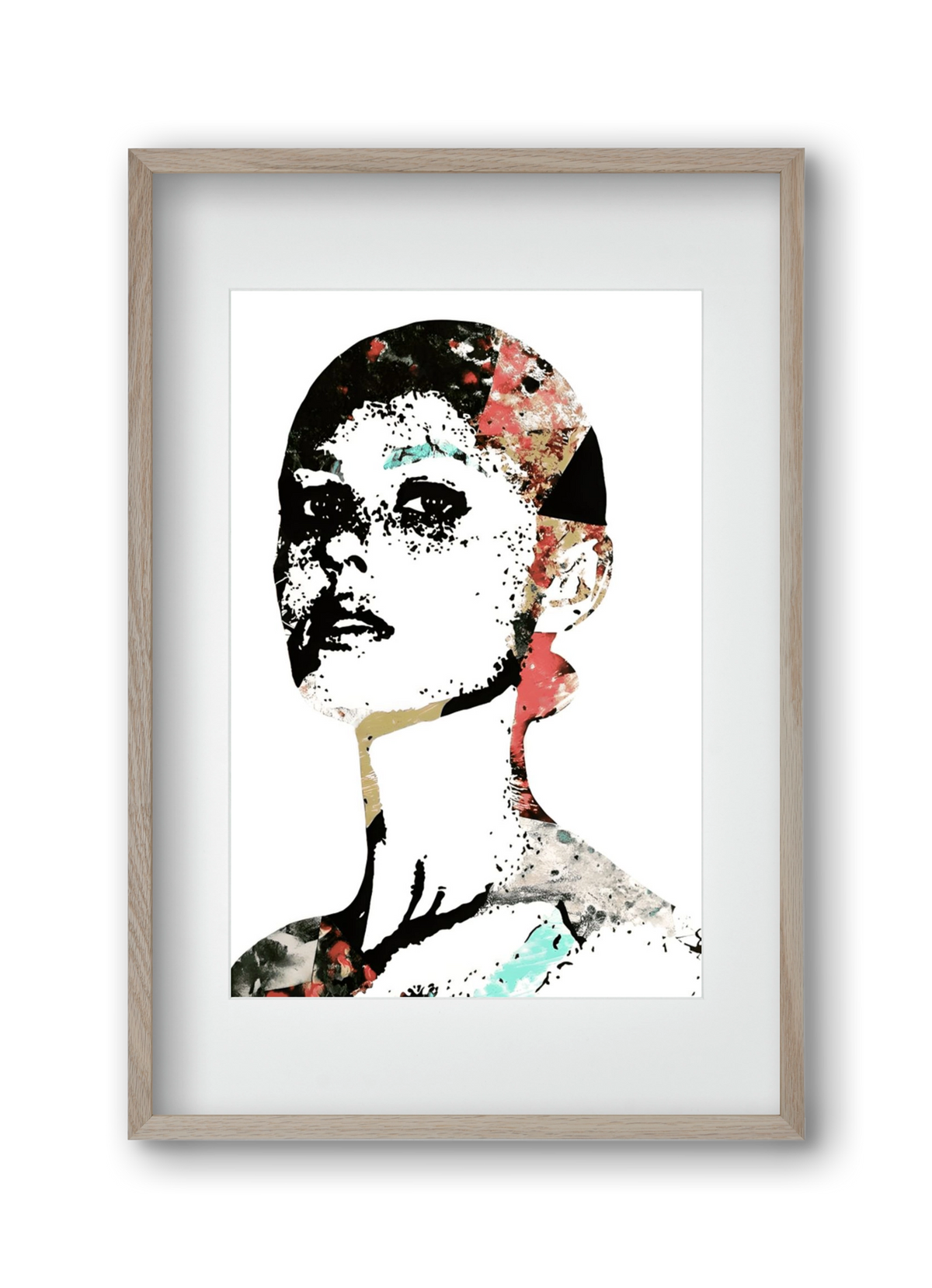 Girl Power, 30x45 cm (20x30 cm), Tölgy keret, paszpartuval