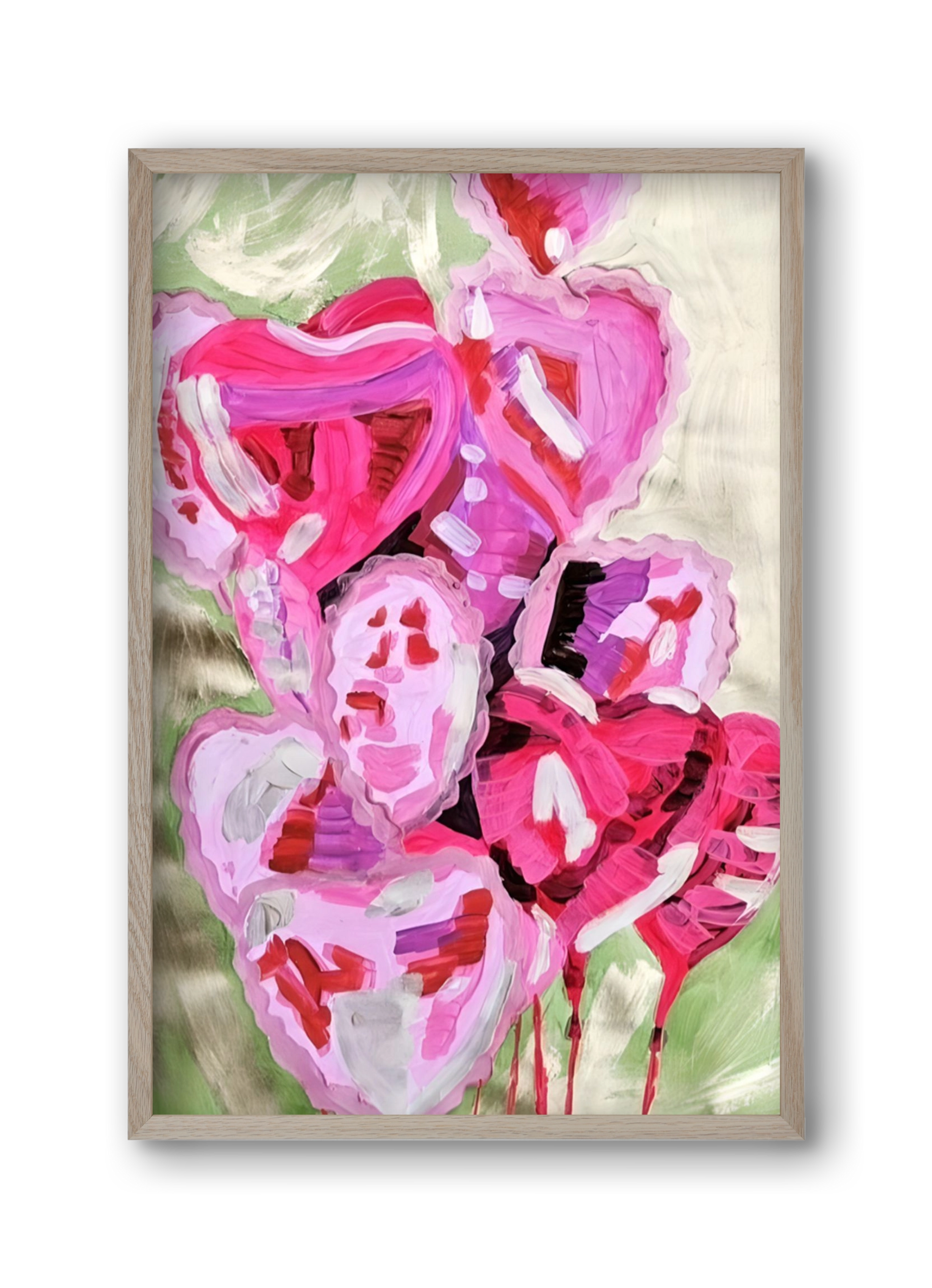 Valentine, 30x45 cm (30x45 cm), Tölgy keret