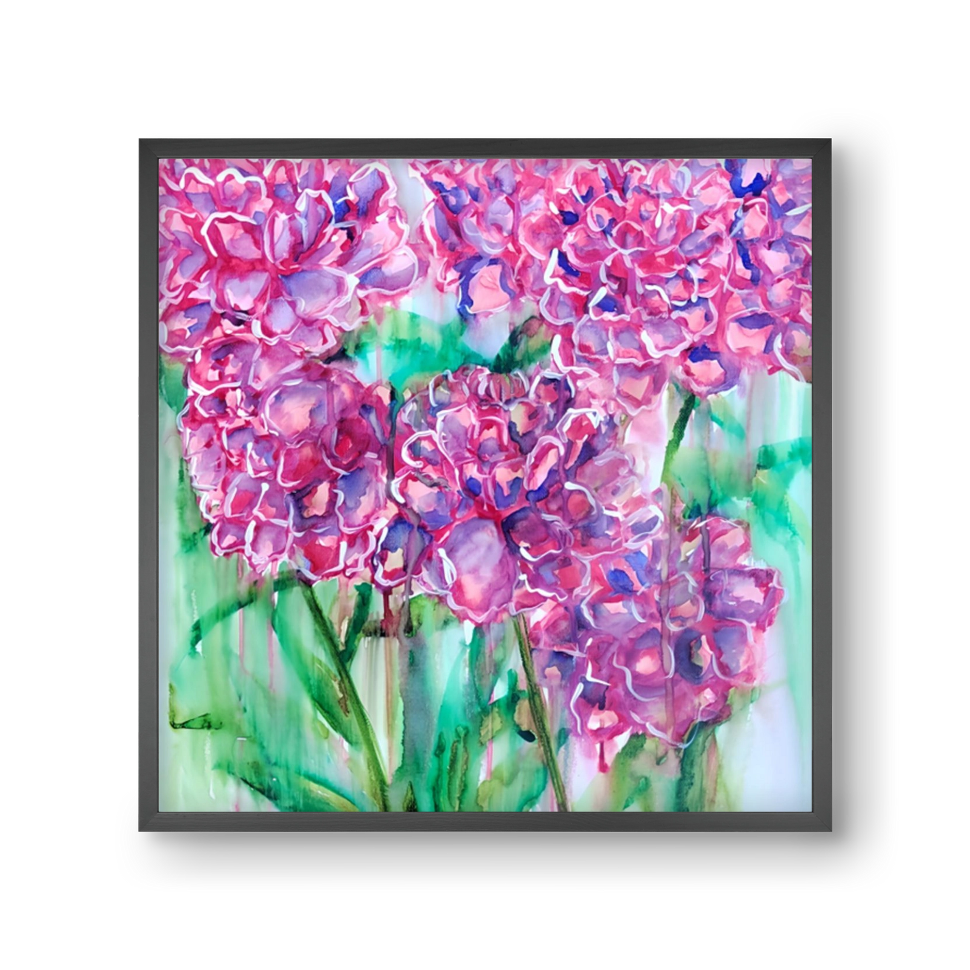 Flower Bloosom, 30x30 cm (30x30 cm), Fekete keret