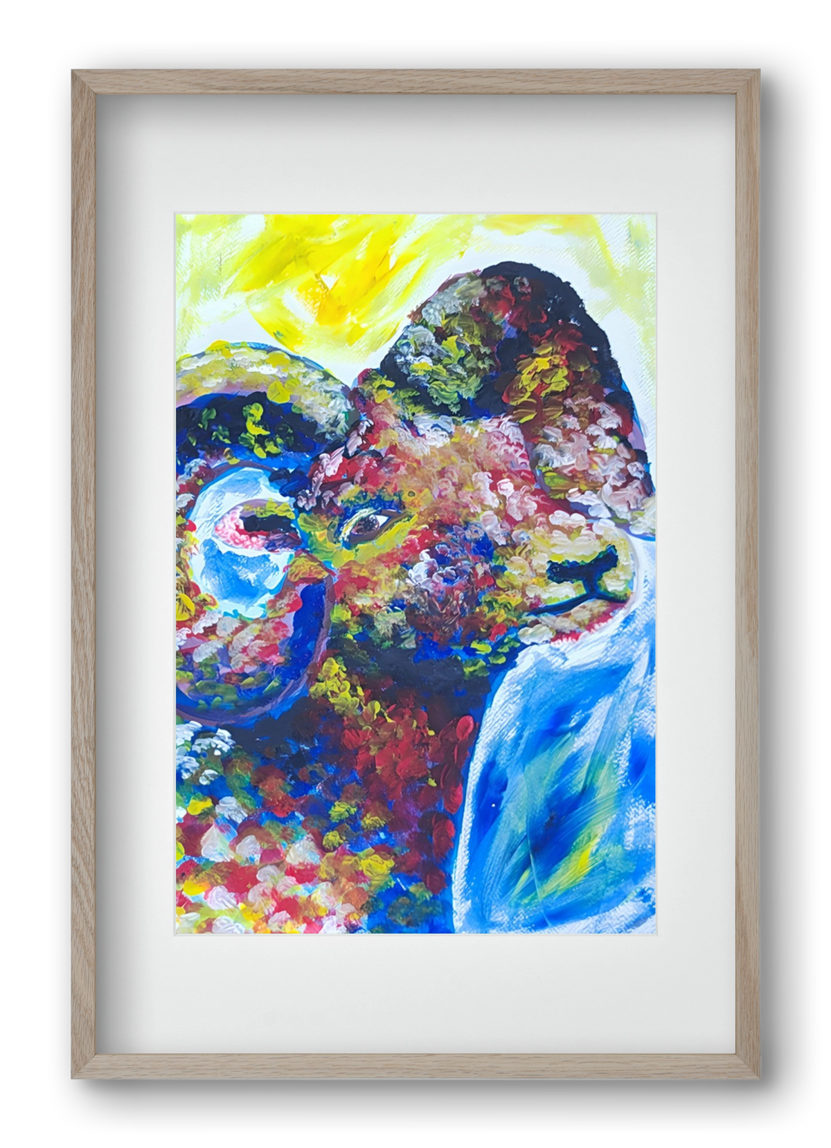 The Goat, 40x60 cm (30x45 cm), Tölgy keret, paszpartuval