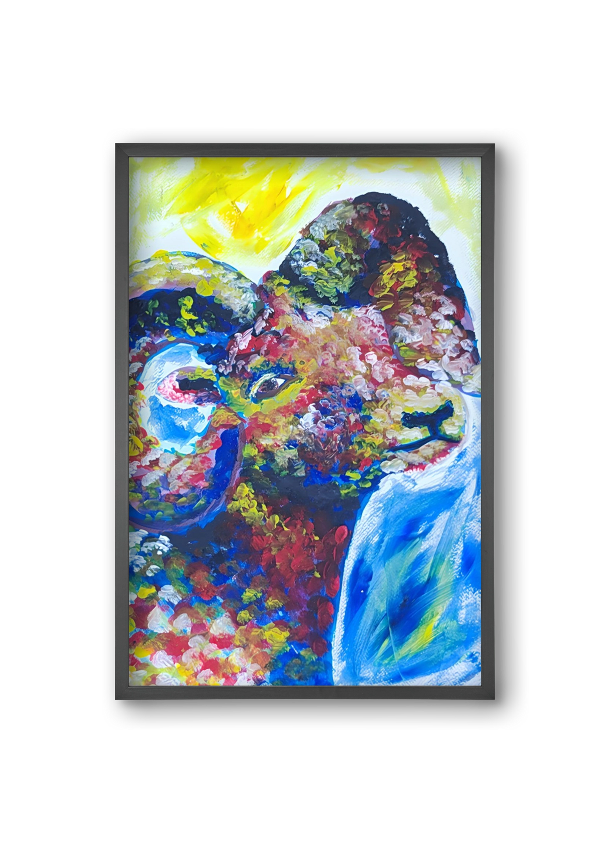 The Goat, 20x30 cm (20x30 cm), Fekete keret