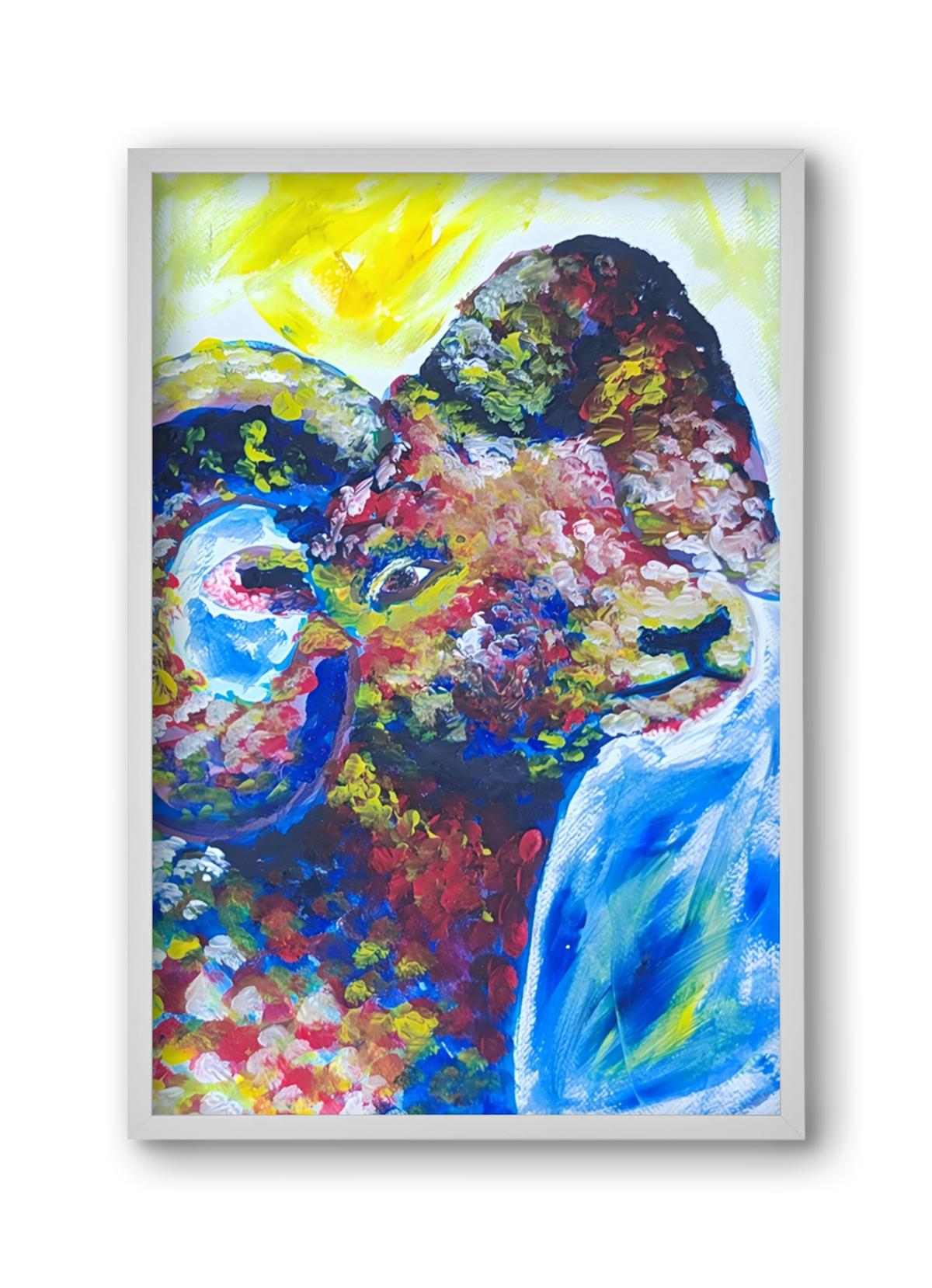 The Goat, 30x45 cm (30x45 cm), Fehér keret