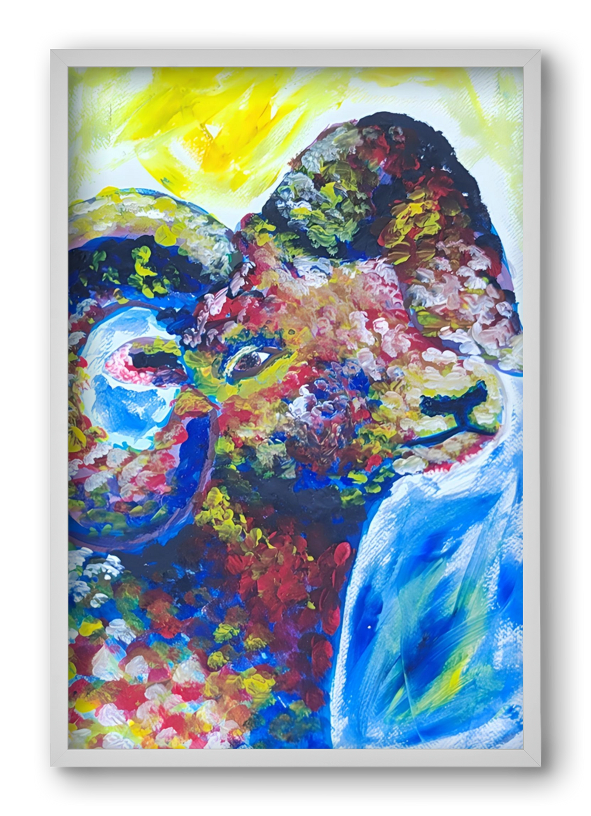 The Goat, 40x60 cm (40x60 cm), Fehér keret