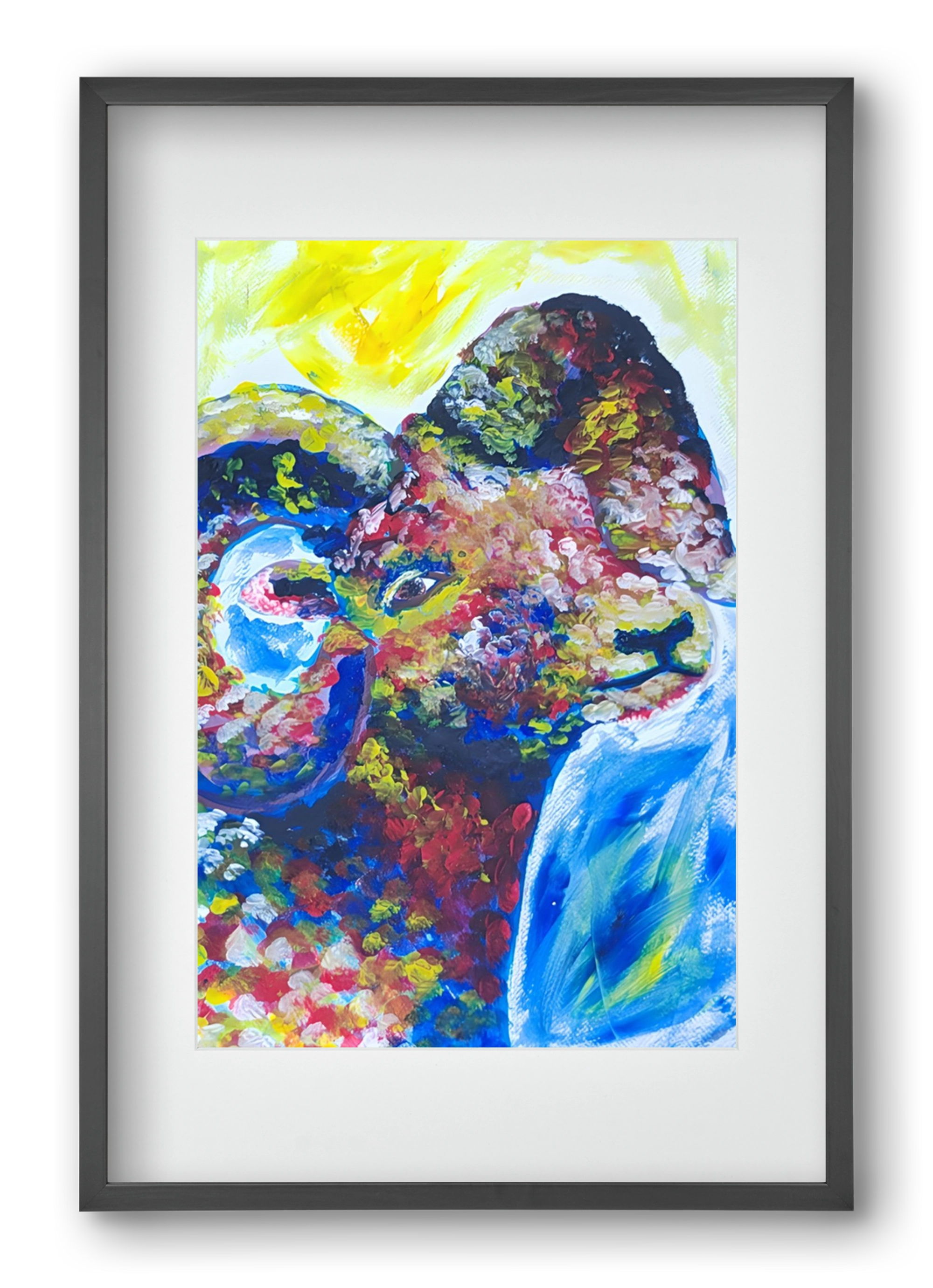 The Goat, 40x60 cm (30x45 cm), Fekete keret, paszpartuval