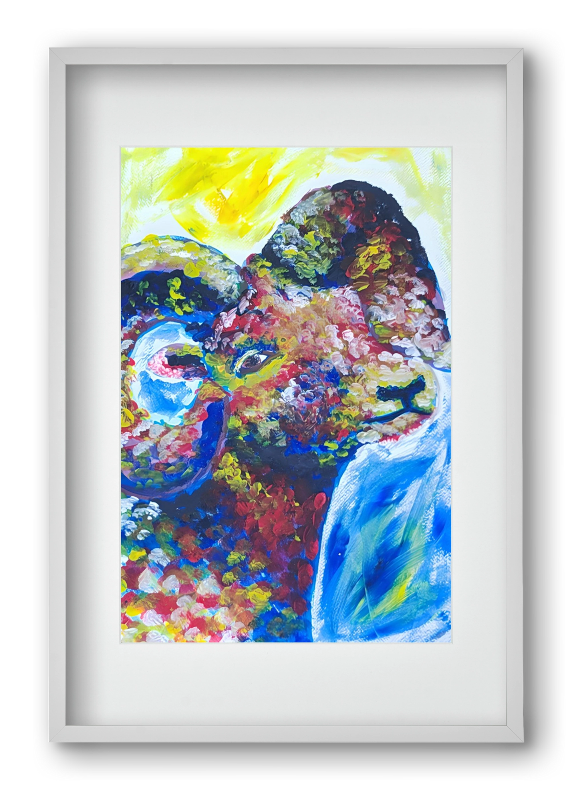 The Goat, 40x60 cm (30x45 cm), Fehér keret, paszpartuval