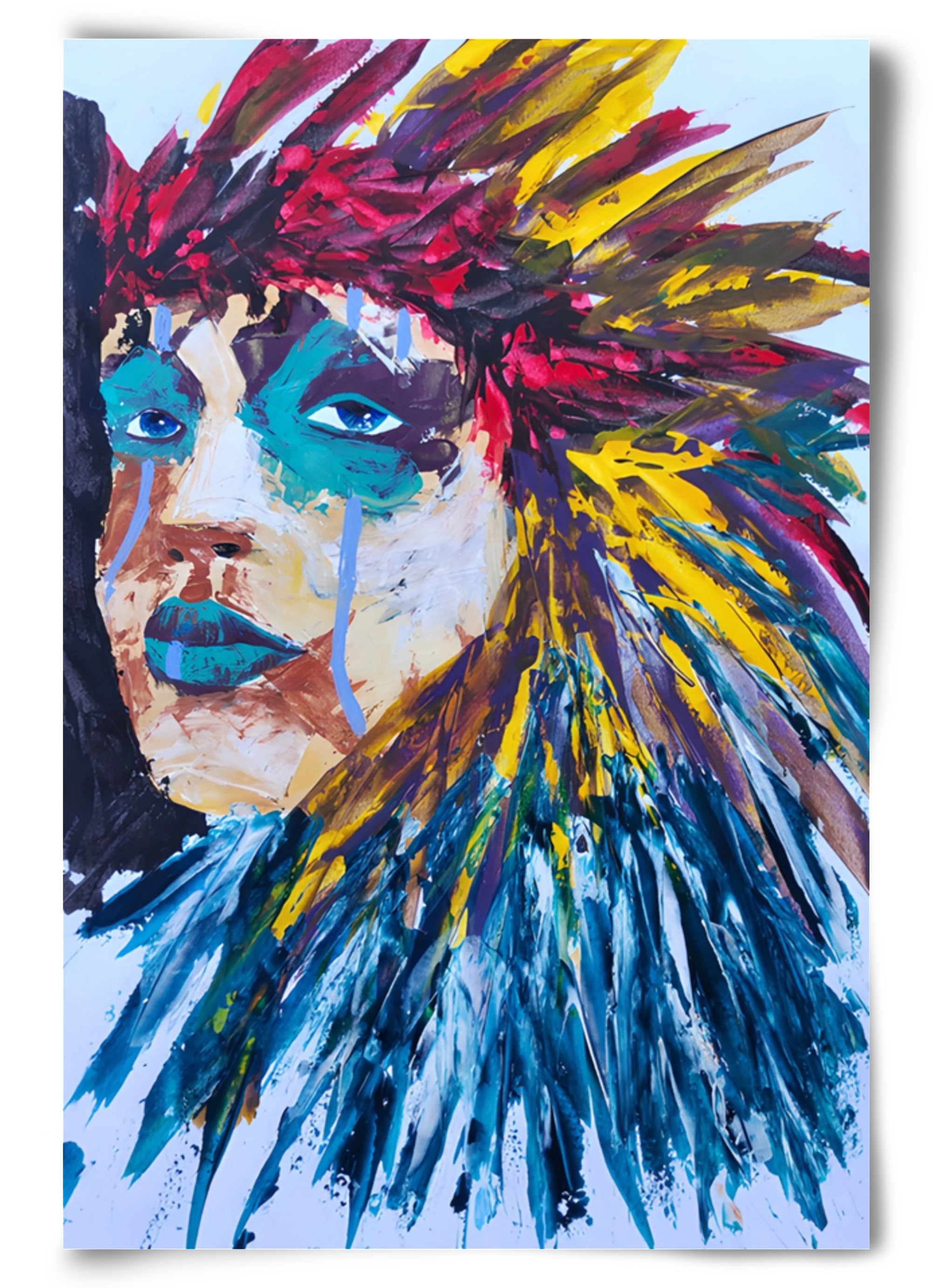 Indian Girl, 60x90 cm, Keret nélkül