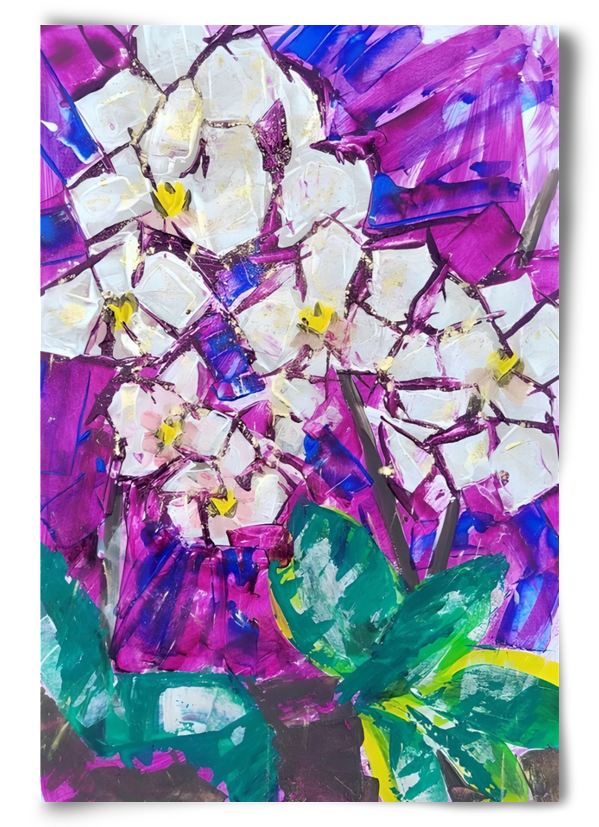 Orchidea, 60x90 cm, Keret nélkül