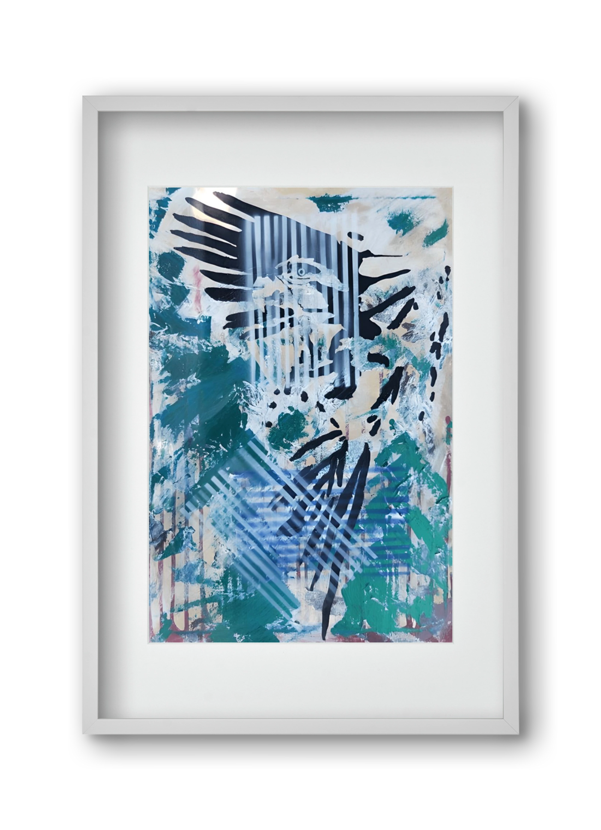 Wild Animal, 30x45 cm (20x30 cm), Fehér keret, paszpartuval