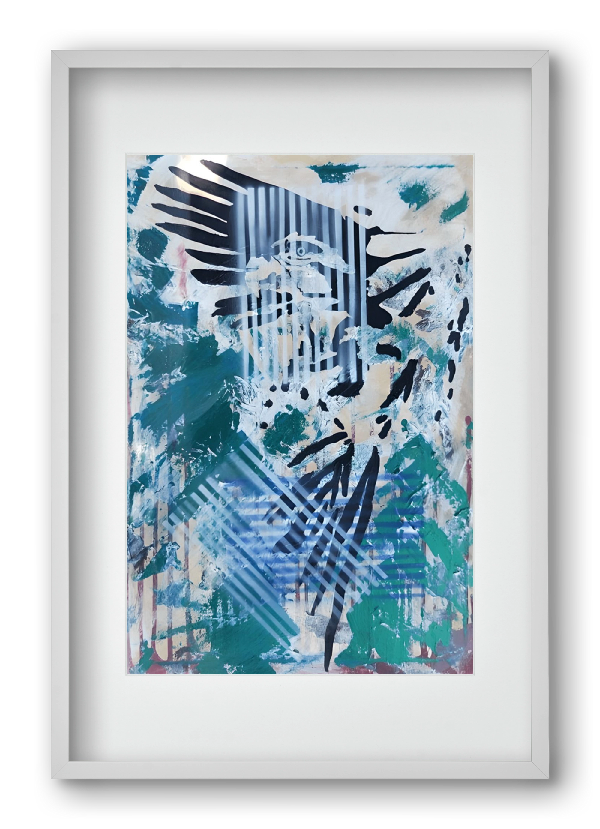 Wild Animal, 40x60 cm (30x45 cm), Fehér keret, paszpartuval