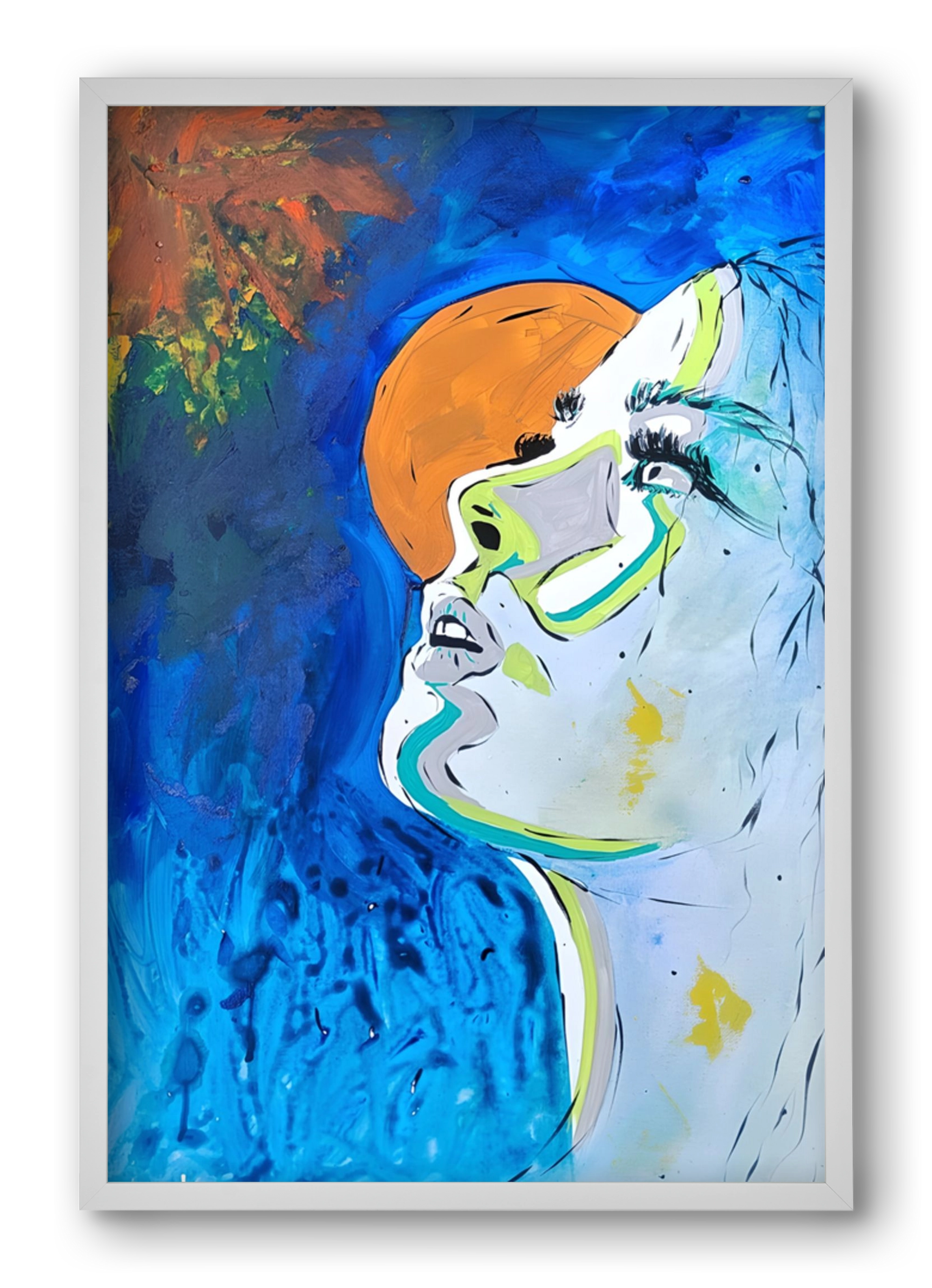Moon Light, 40x60 cm (40x60 cm), Fehér keret