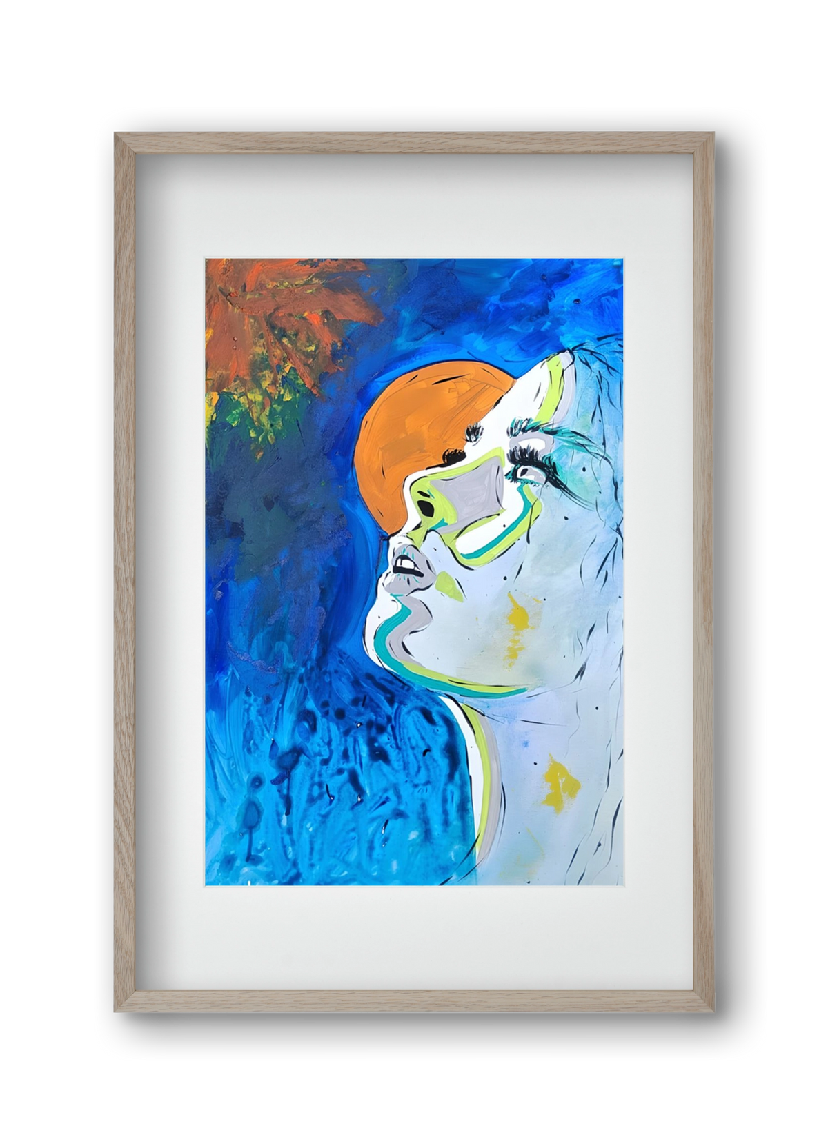 Moon Light, 30x45 cm (20x30 cm), Tölgy keret, paszpartuval
