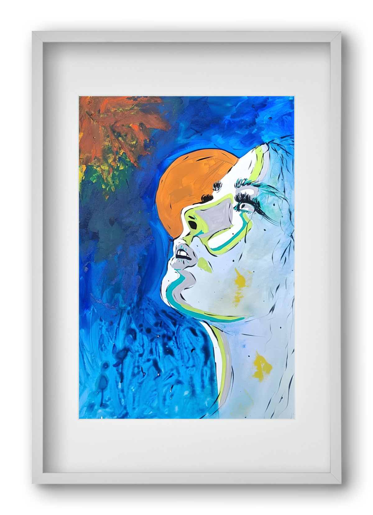 Moon Light, 40x60 cm (30x45 cm), Fehér keret, paszpartuval