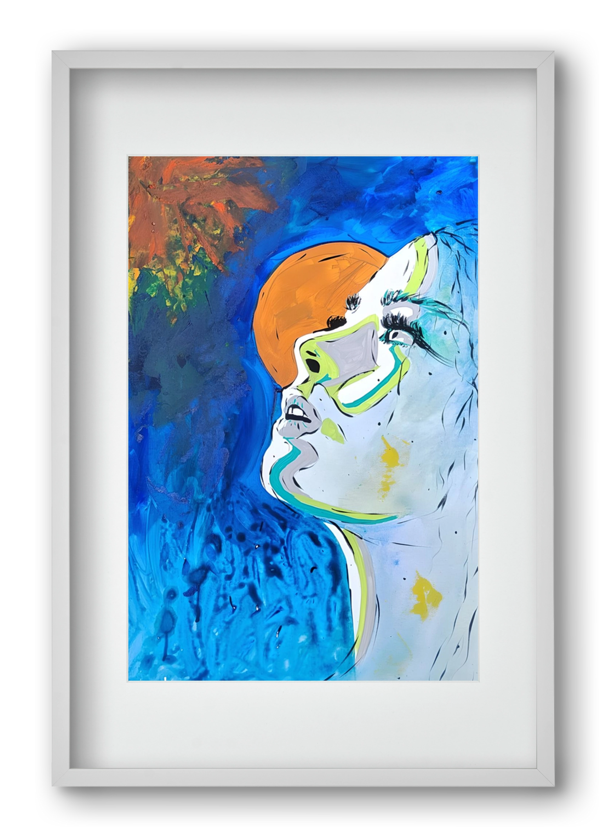 Moon Light, 40x60 cm (30x45 cm), Fehér keret, paszpartuval