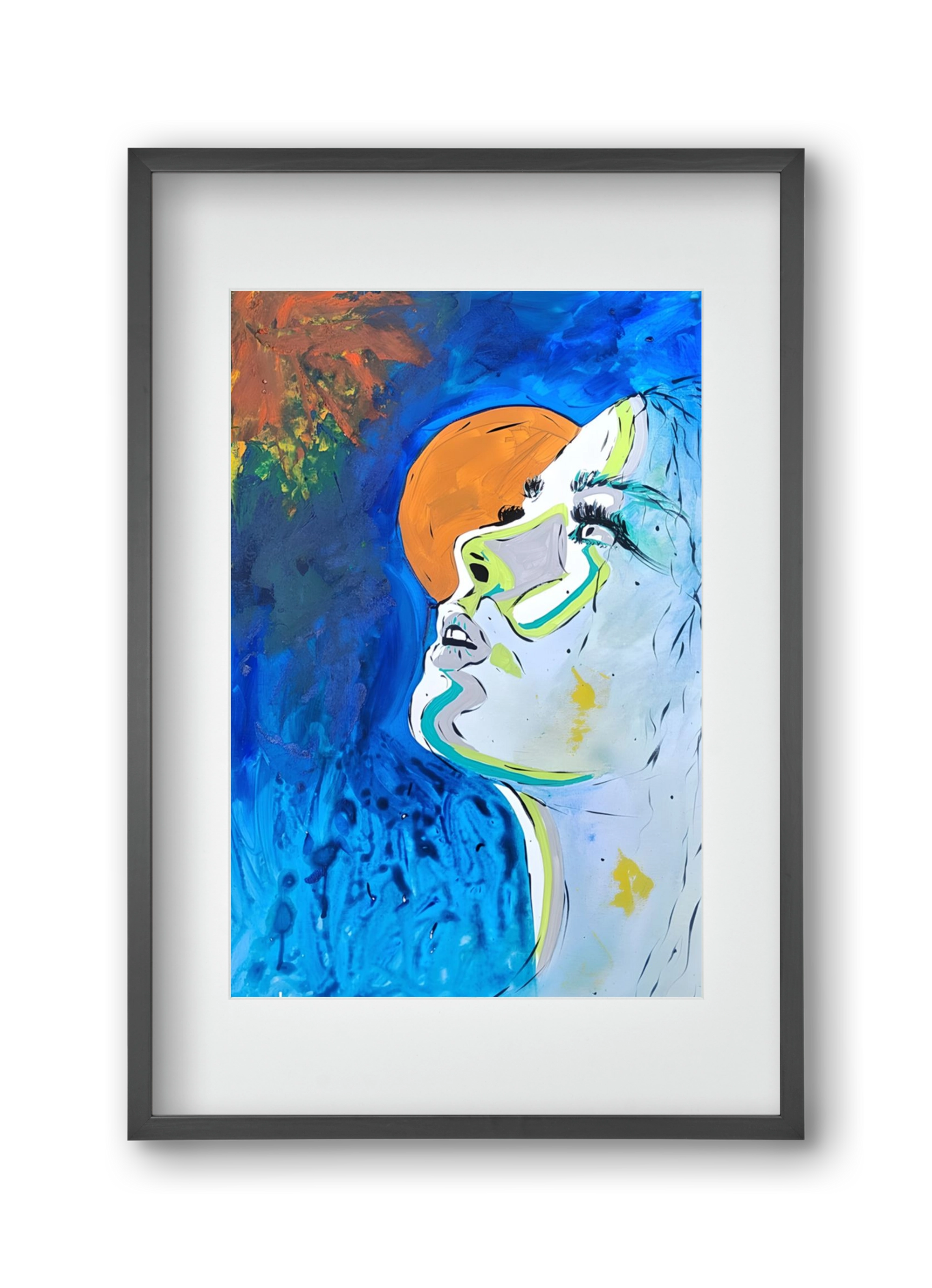 Moon Light, 30x45 cm (20x30 cm), Fekete keret, paszpartuval