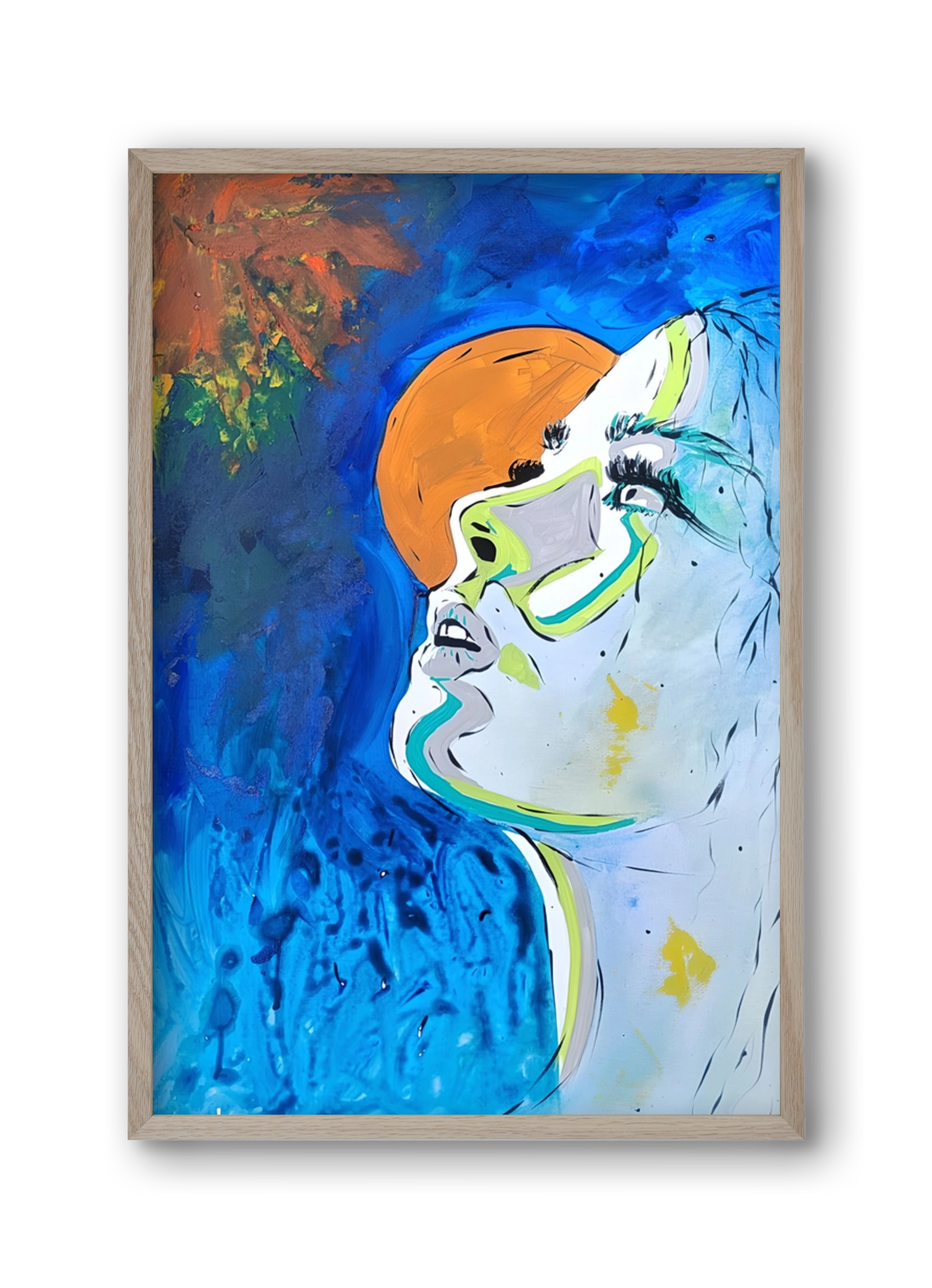 Moon Light, 30x45 cm (30x45 cm), Tölgy keret