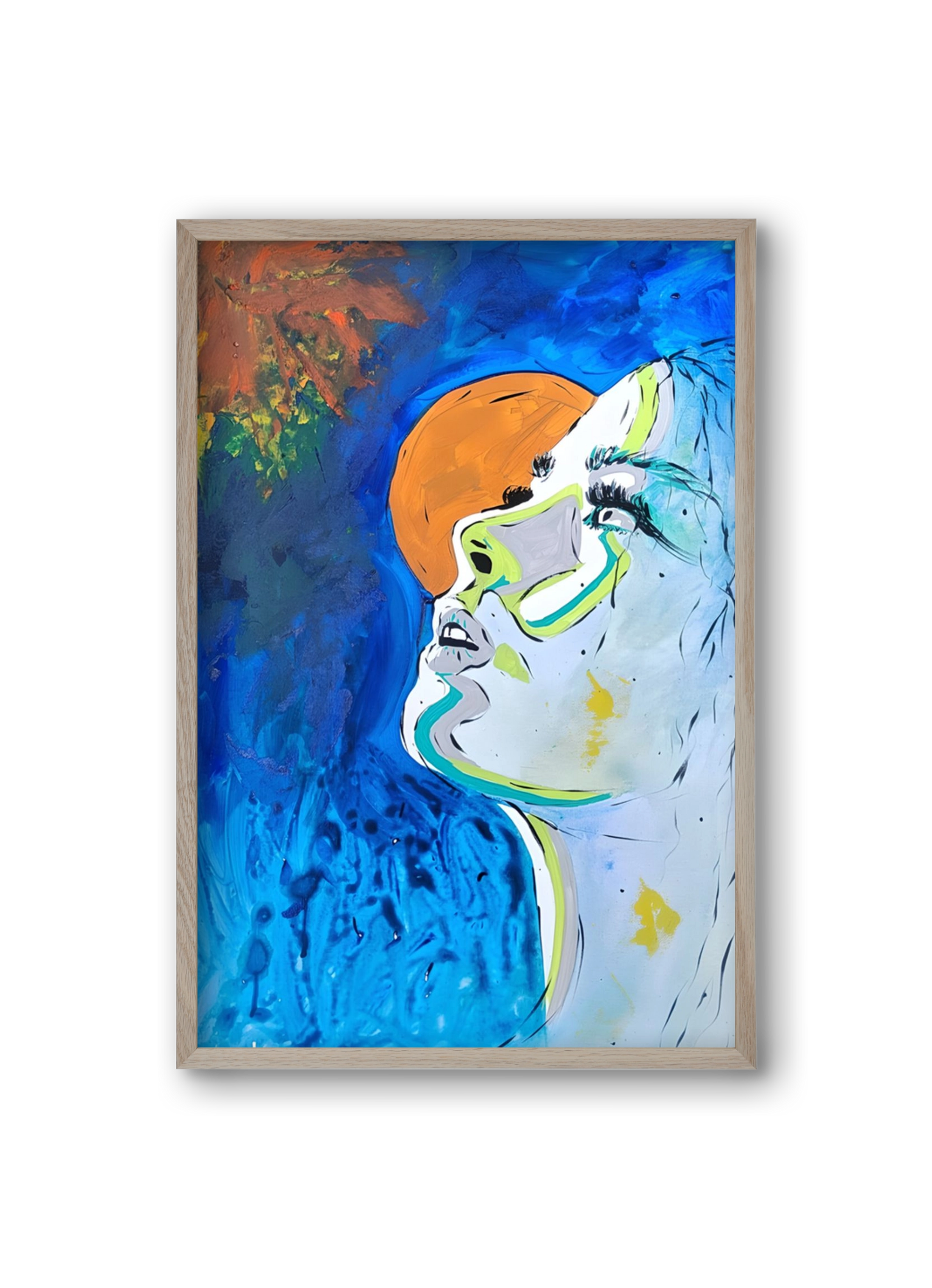 Moon Light, 20x30 cm (20x30 cm), Tölgy keret