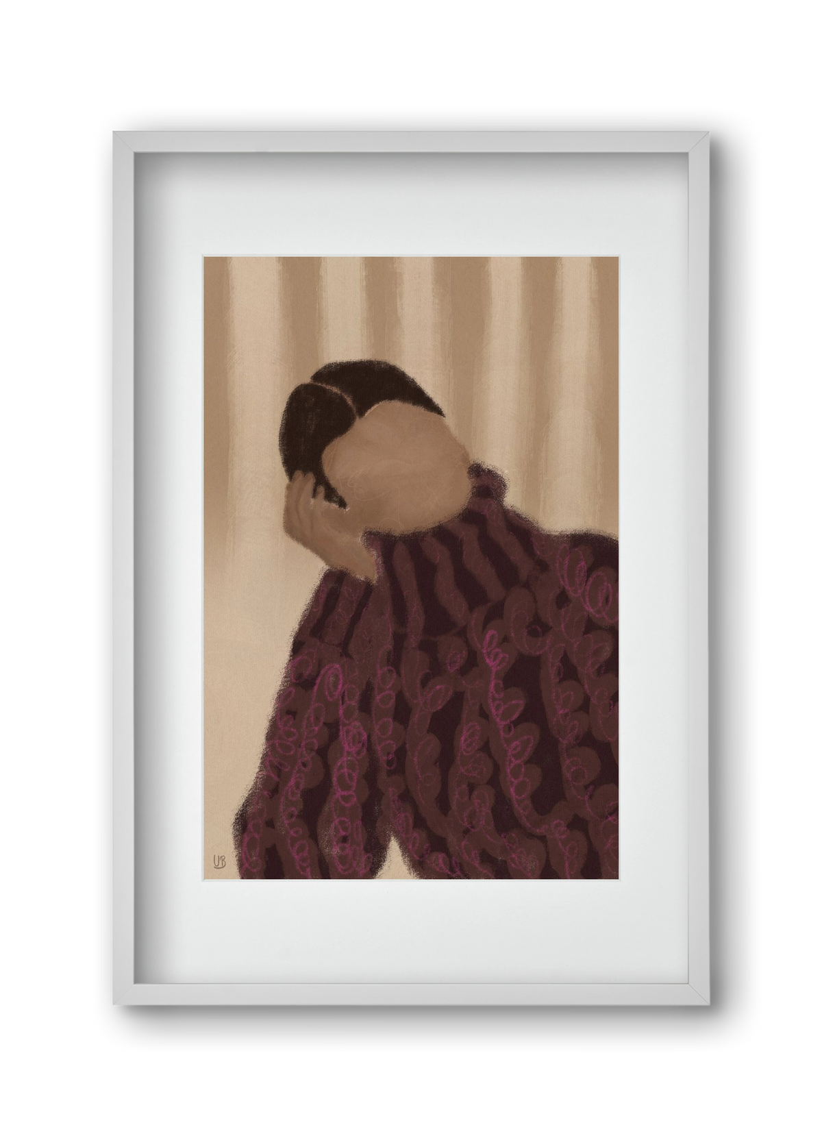 Daydream, 30x45 cm (20x30 cm), Fehér keret, paszpartuval