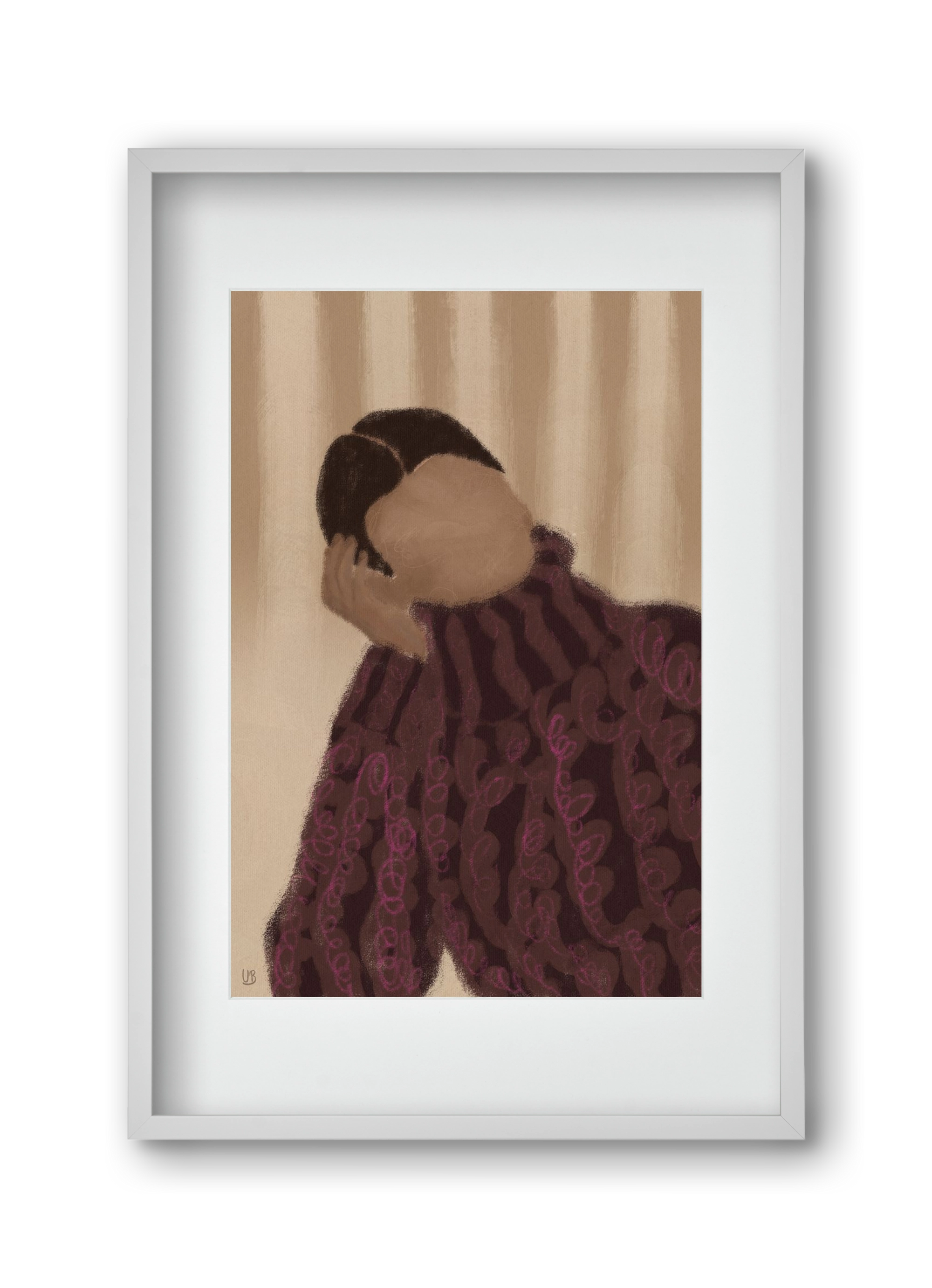 Daydream, 30x45 cm (20x30 cm), Fehér keret, paszpartuval