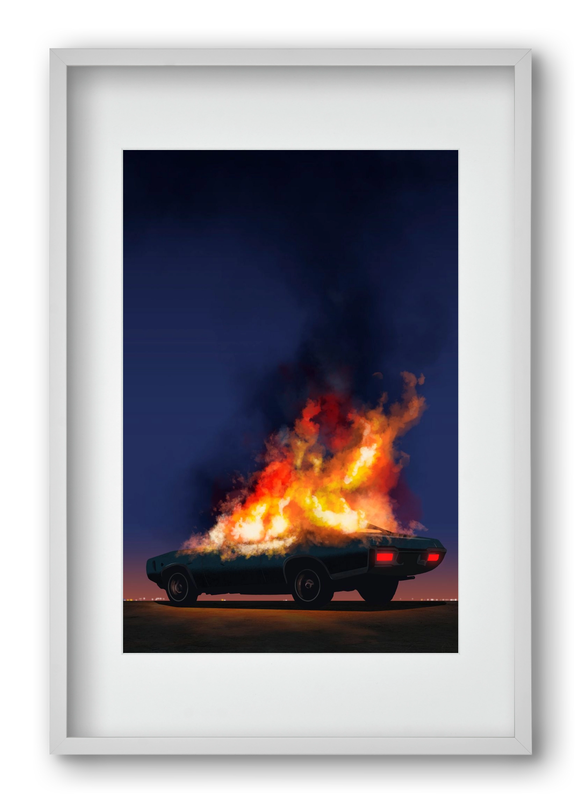 I disappear, 40x60 cm (30x45 cm), Fehér keret, paszpartuval